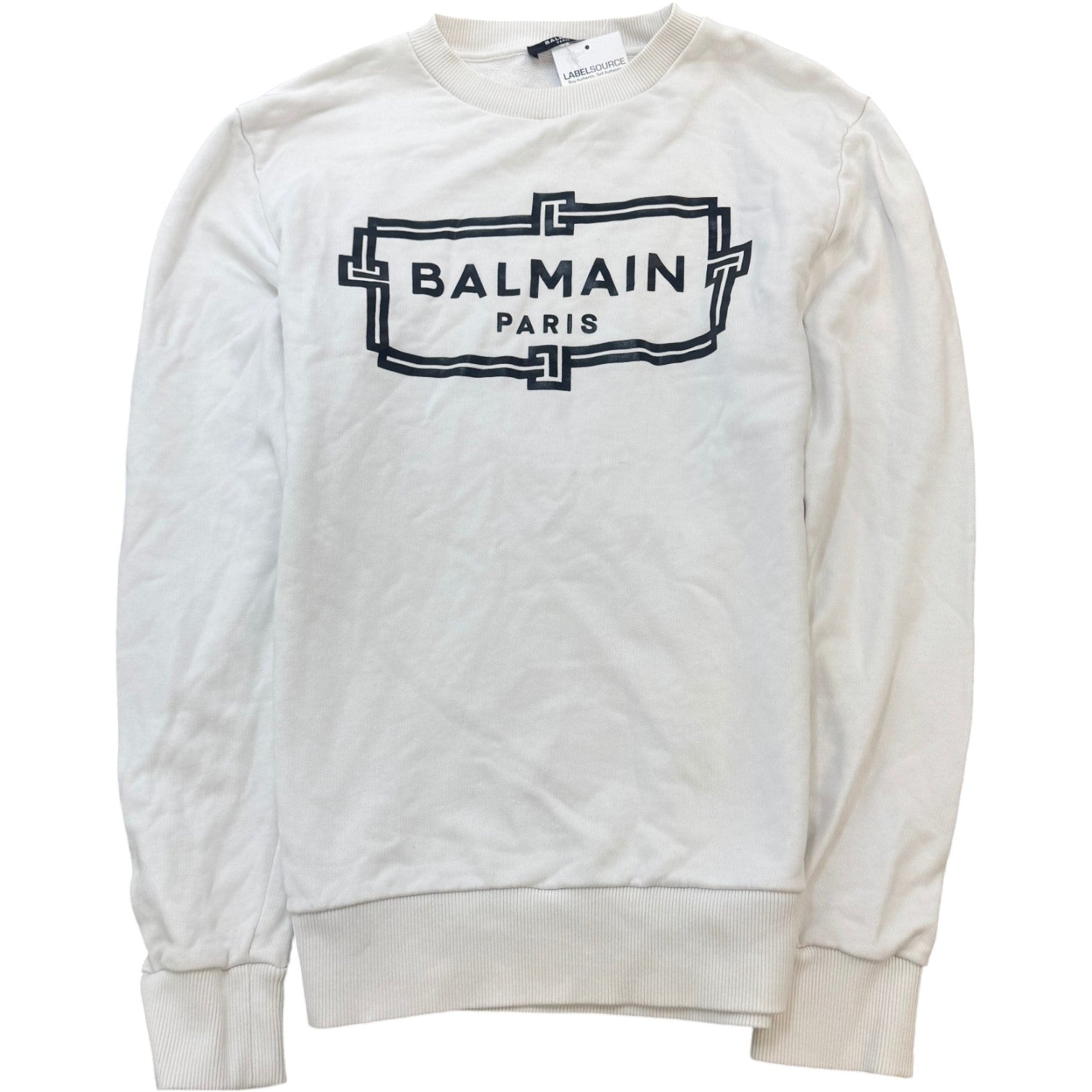 Men's Logo Print Sweatshirt White Size M