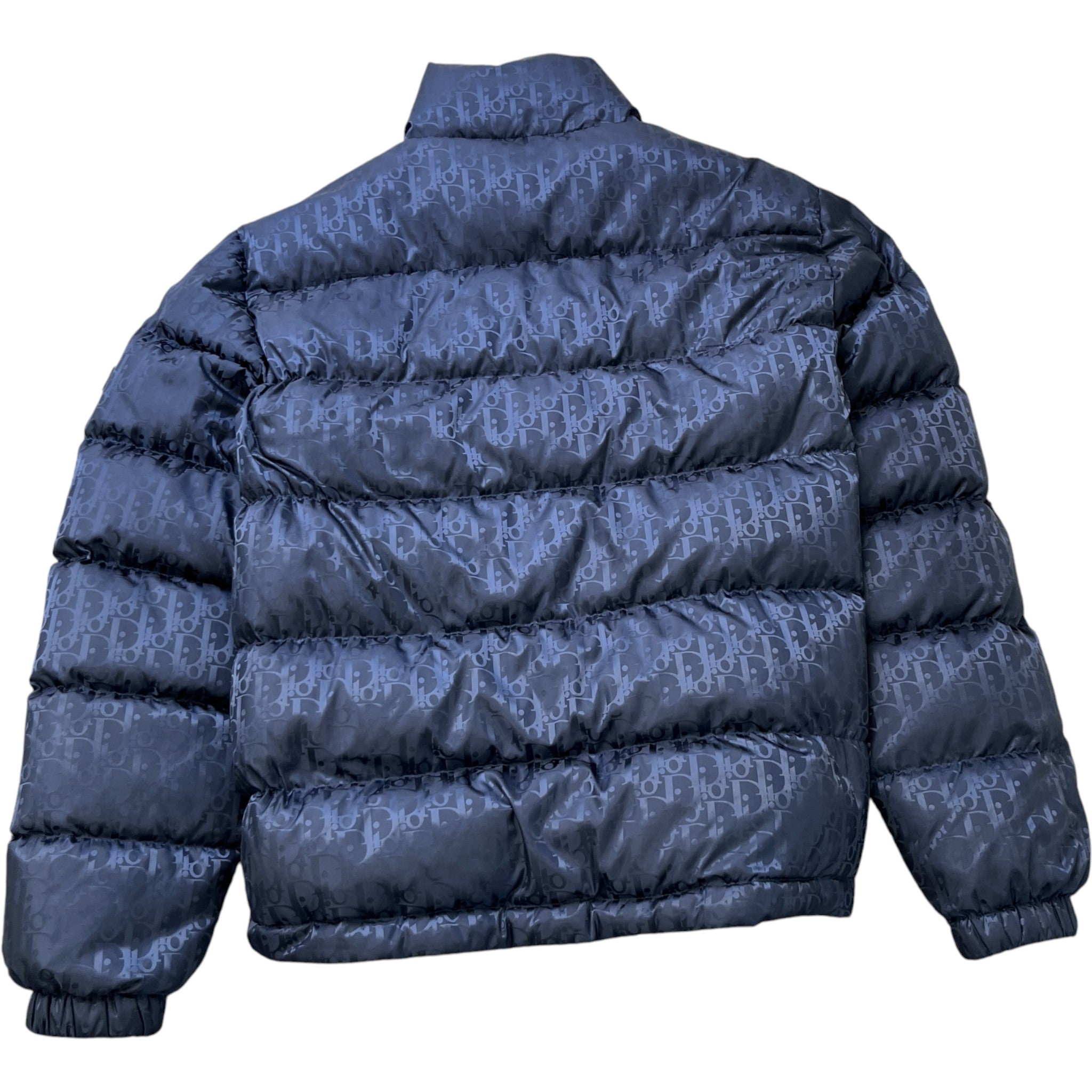 Men's Oblique Technical Down Jacket Navy Size IT 52 / XL