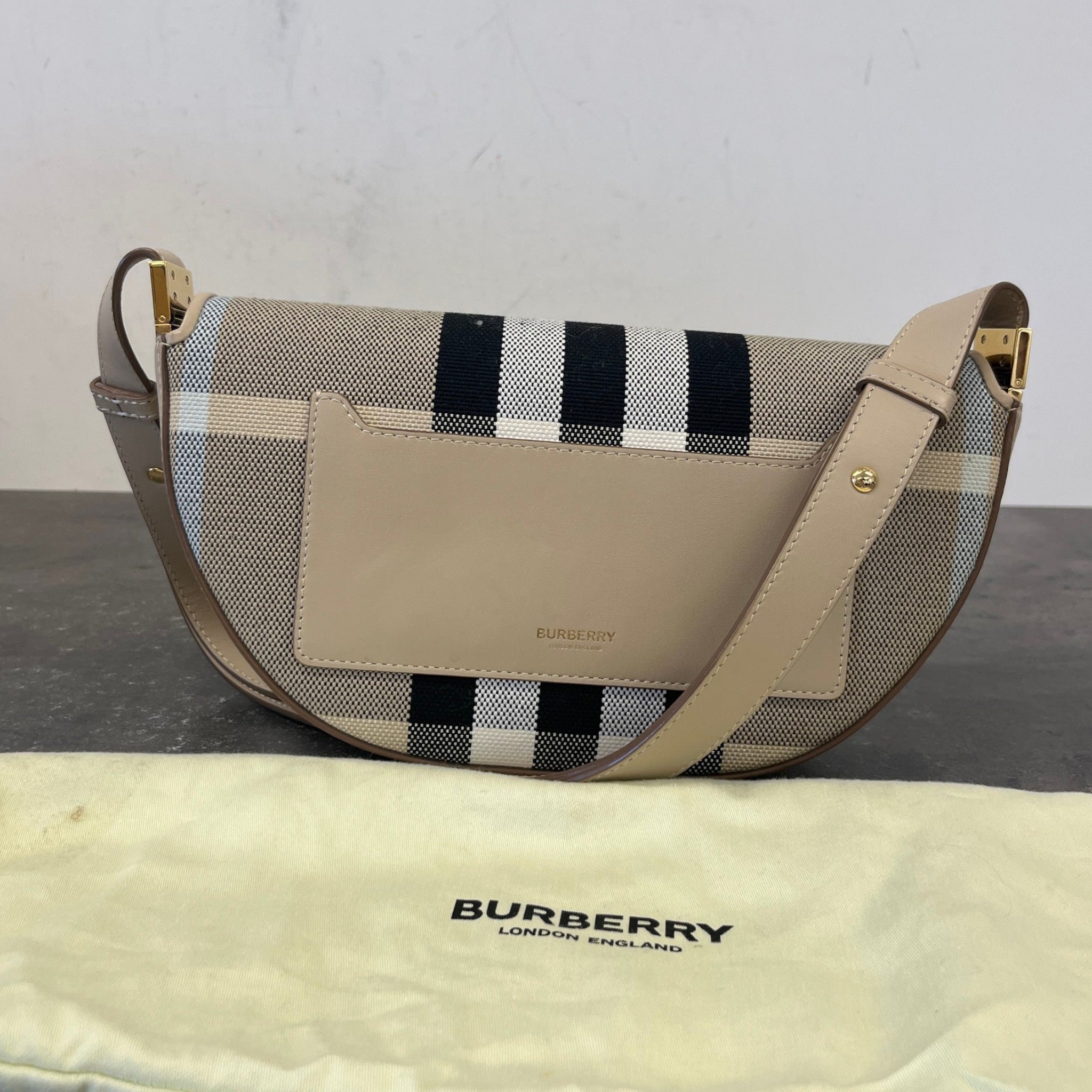 Women's Check Olympia Bag Beige