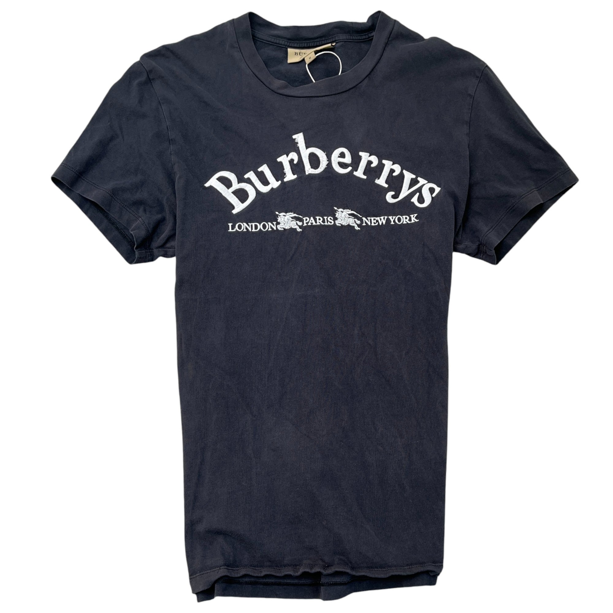 Men's Embroidered Logo T-Shirt Black Size M