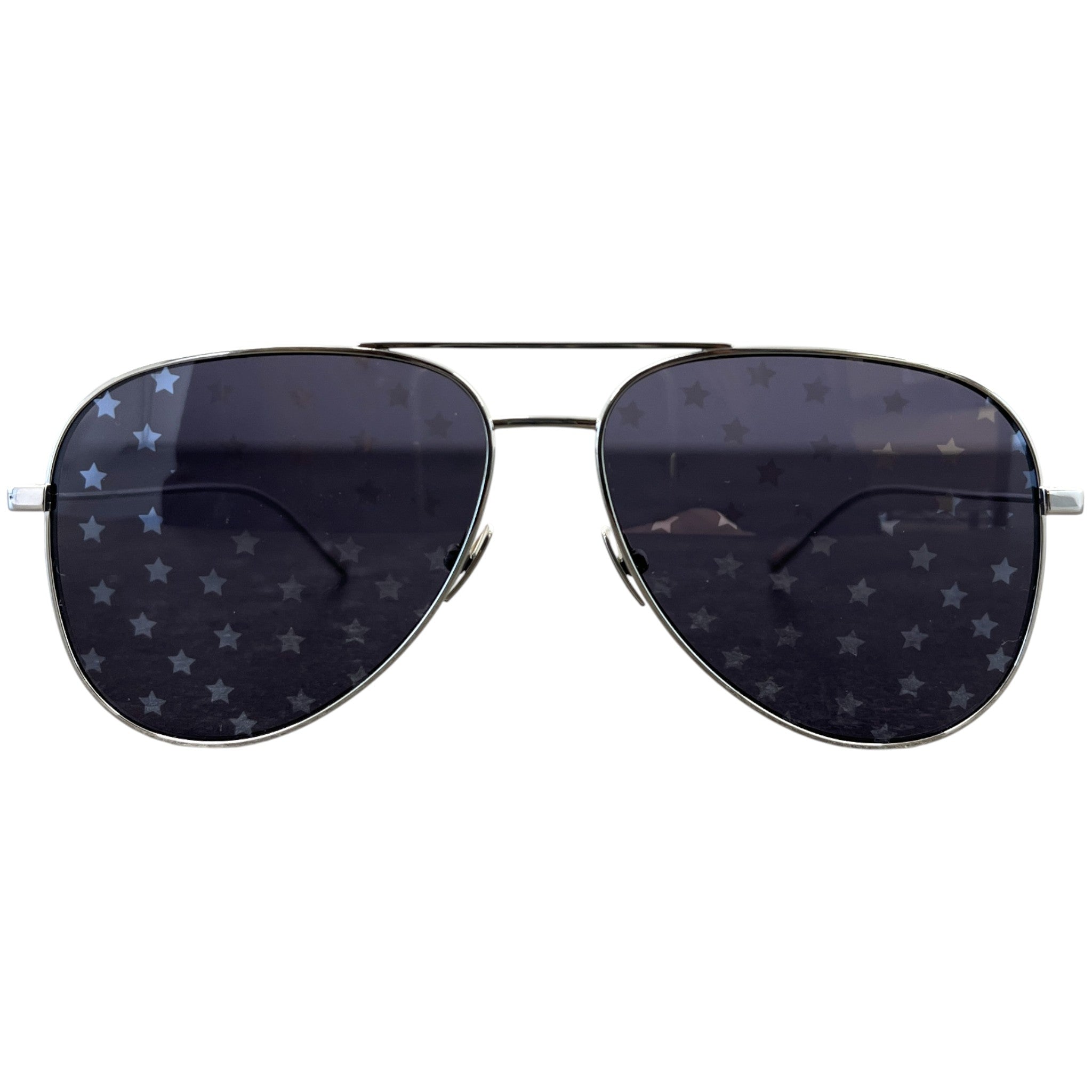 Women's Star Aviator Sunglasses Silver