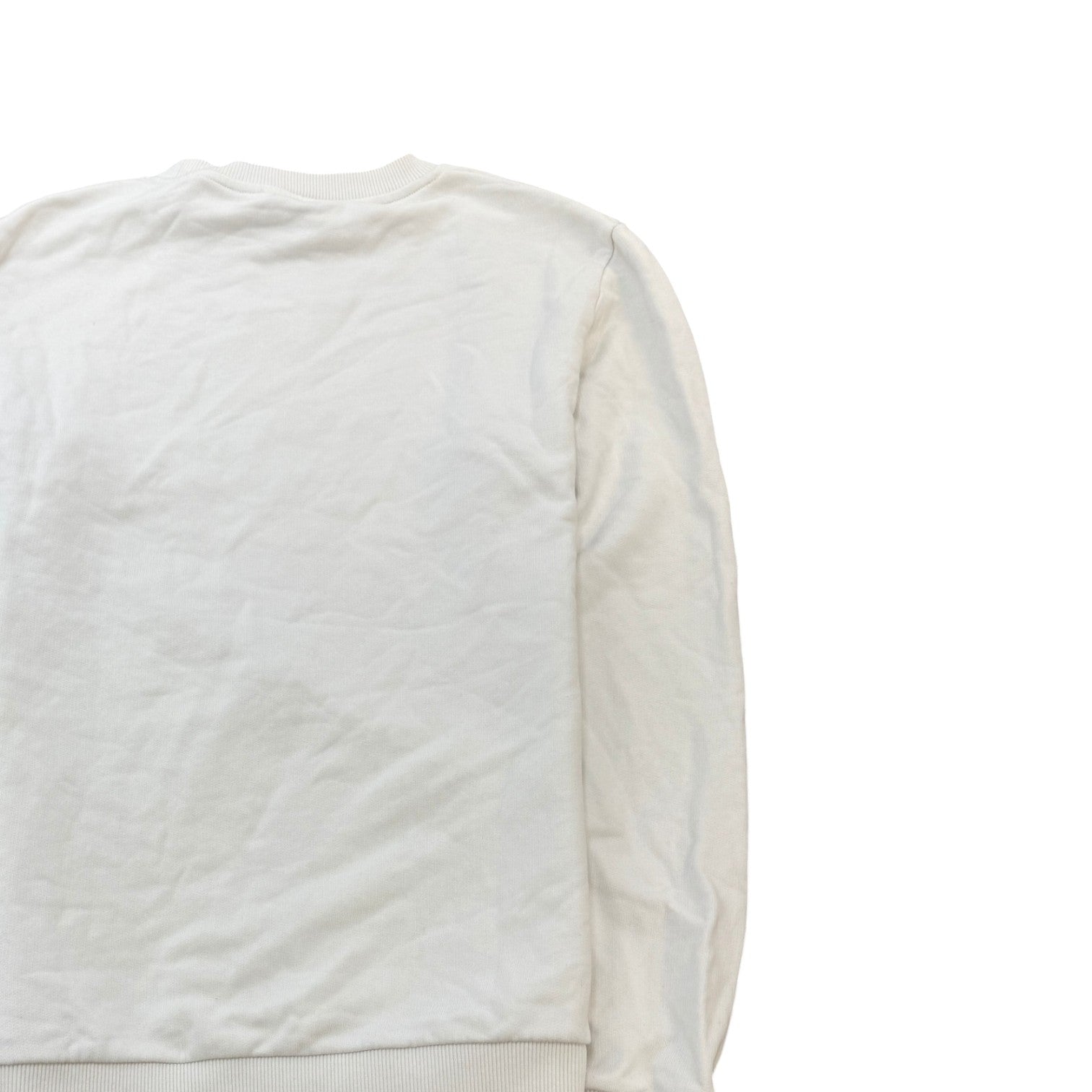 Men's Logo Print Sweatshirt White Size M