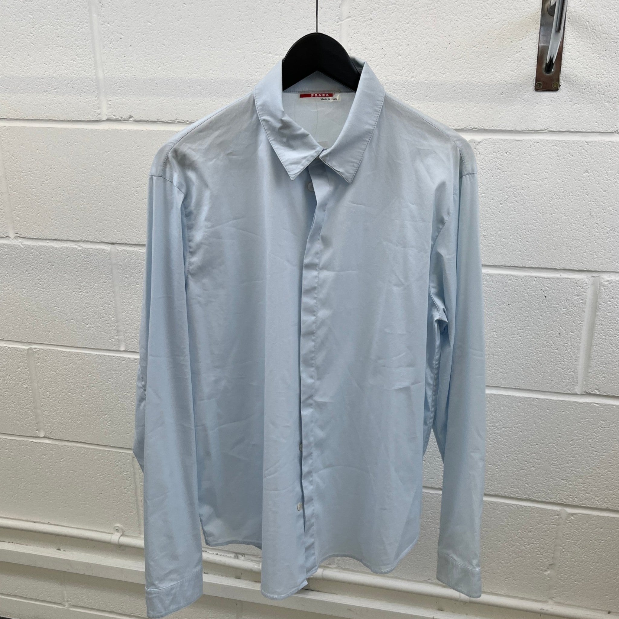 Men's Lina Rossa Long Sleeve Shirt Blue Size M