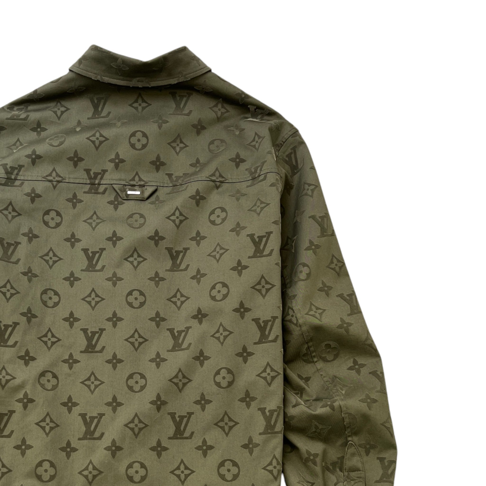 Men's Monogram OverShirt Khaki Size L