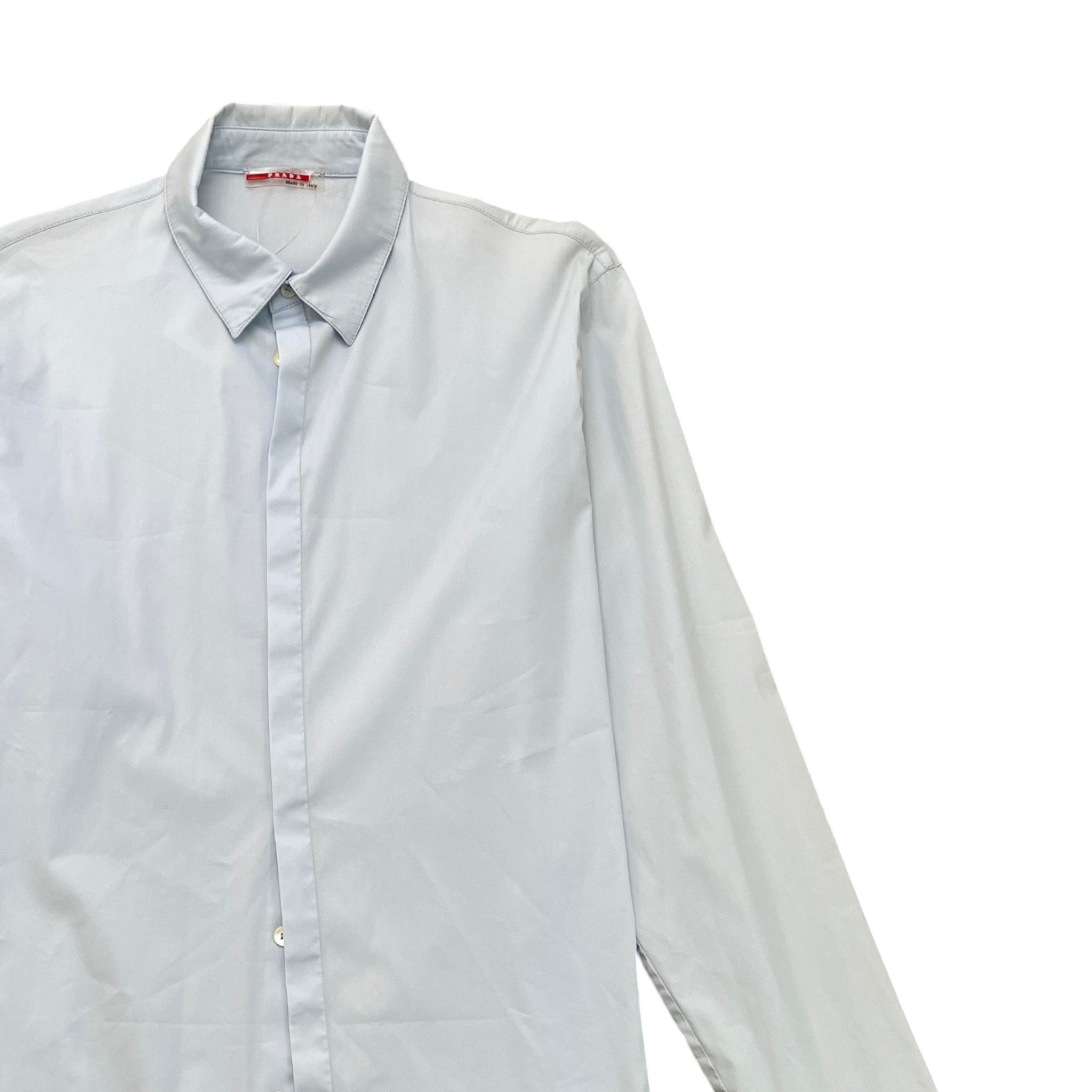 Men's Lina Rossa Long Sleeve Shirt Blue Size M