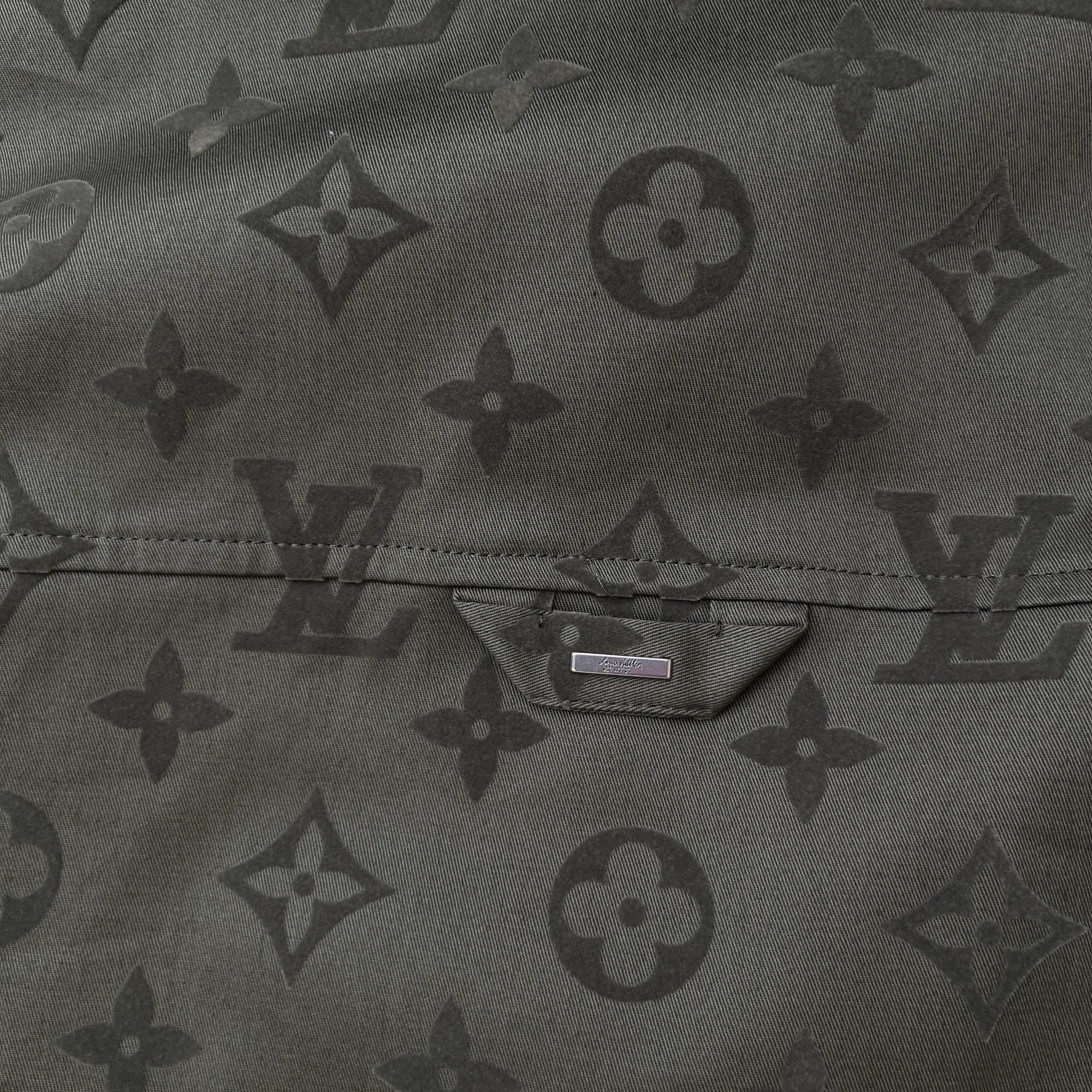 Men's Monogram OverShirt Khaki Size L