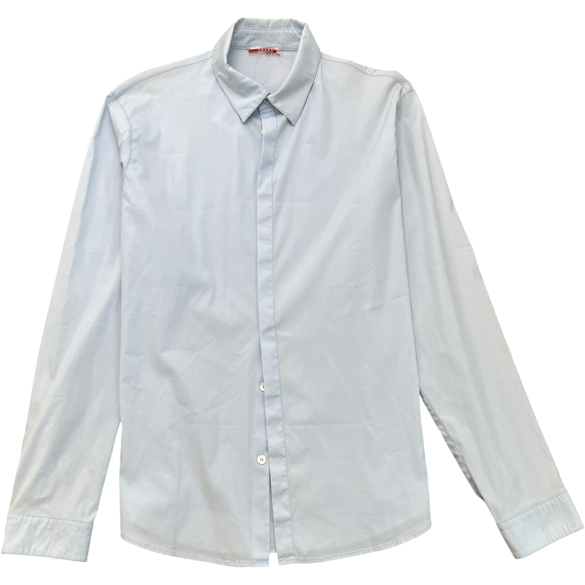 Men's Lina Rossa Long Sleeve Shirt Blue Size M