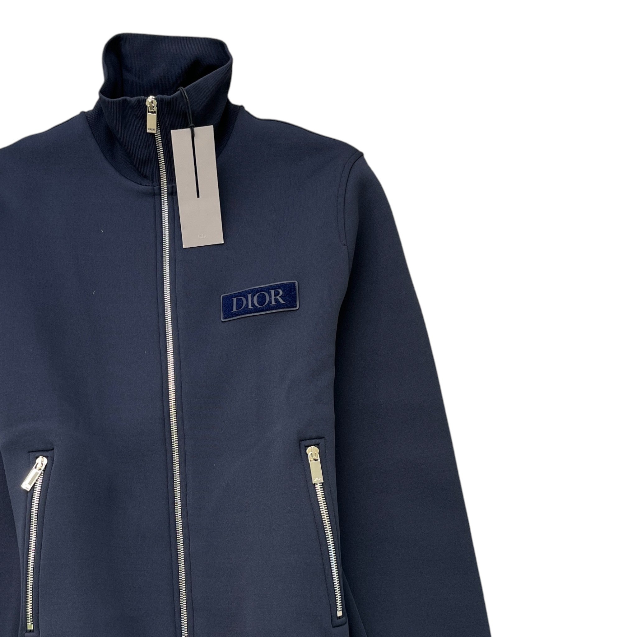 Men's Technical Fabric Track Jacket Navy Size XS