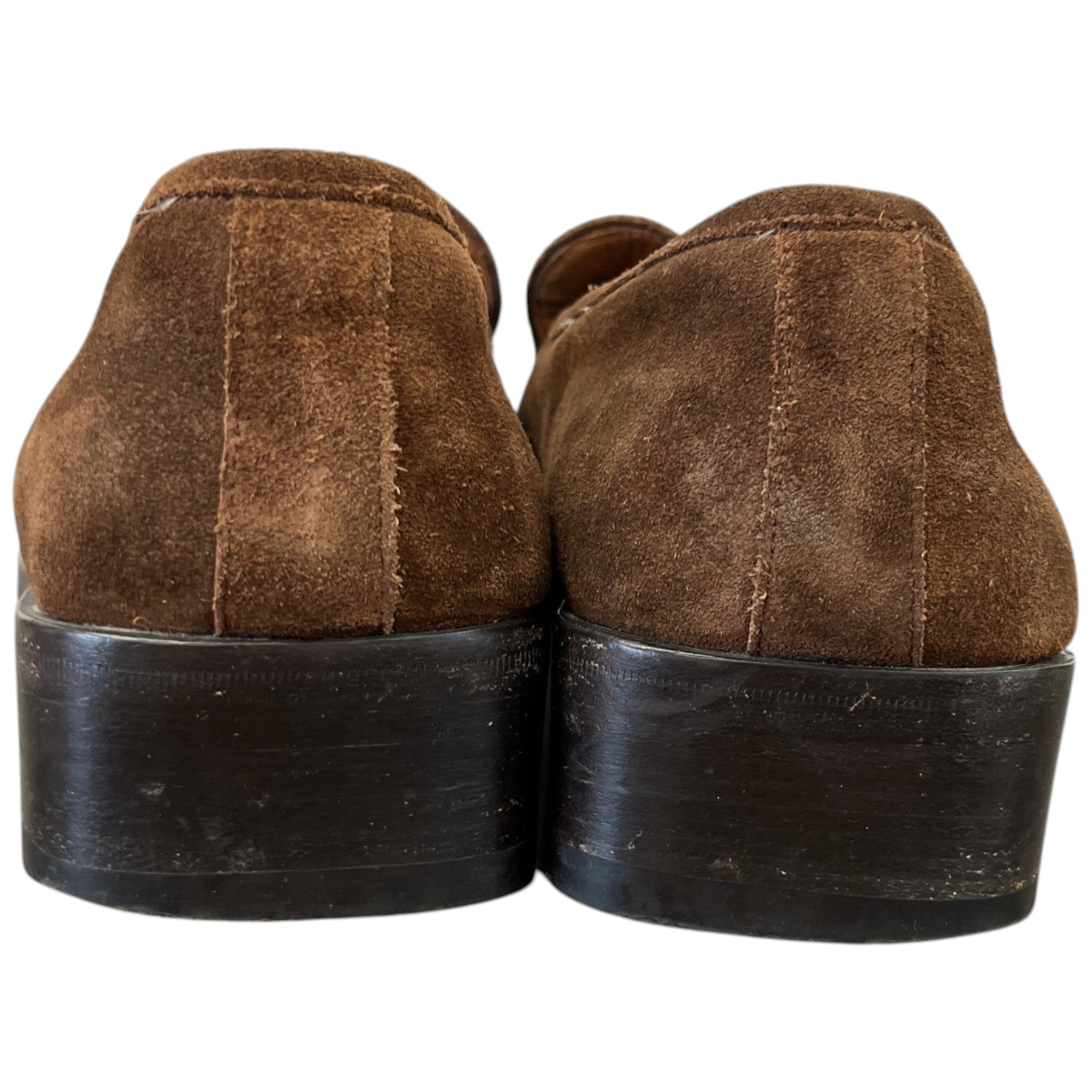 Men's Plaque Logo Loafers Brown Size EU 43.5 / UK 9.5