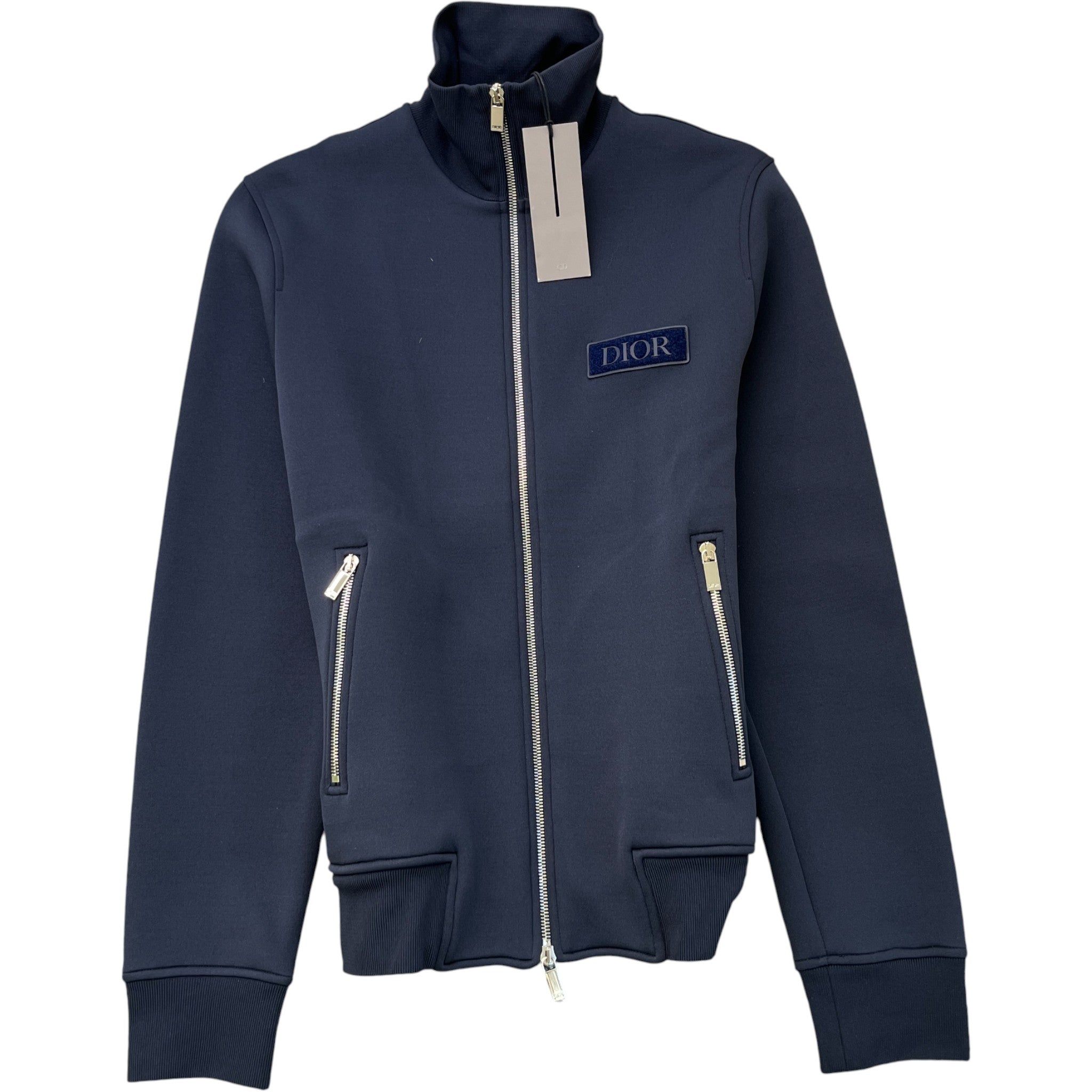 Men's Technical Fabric Track Jacket Navy Size XS