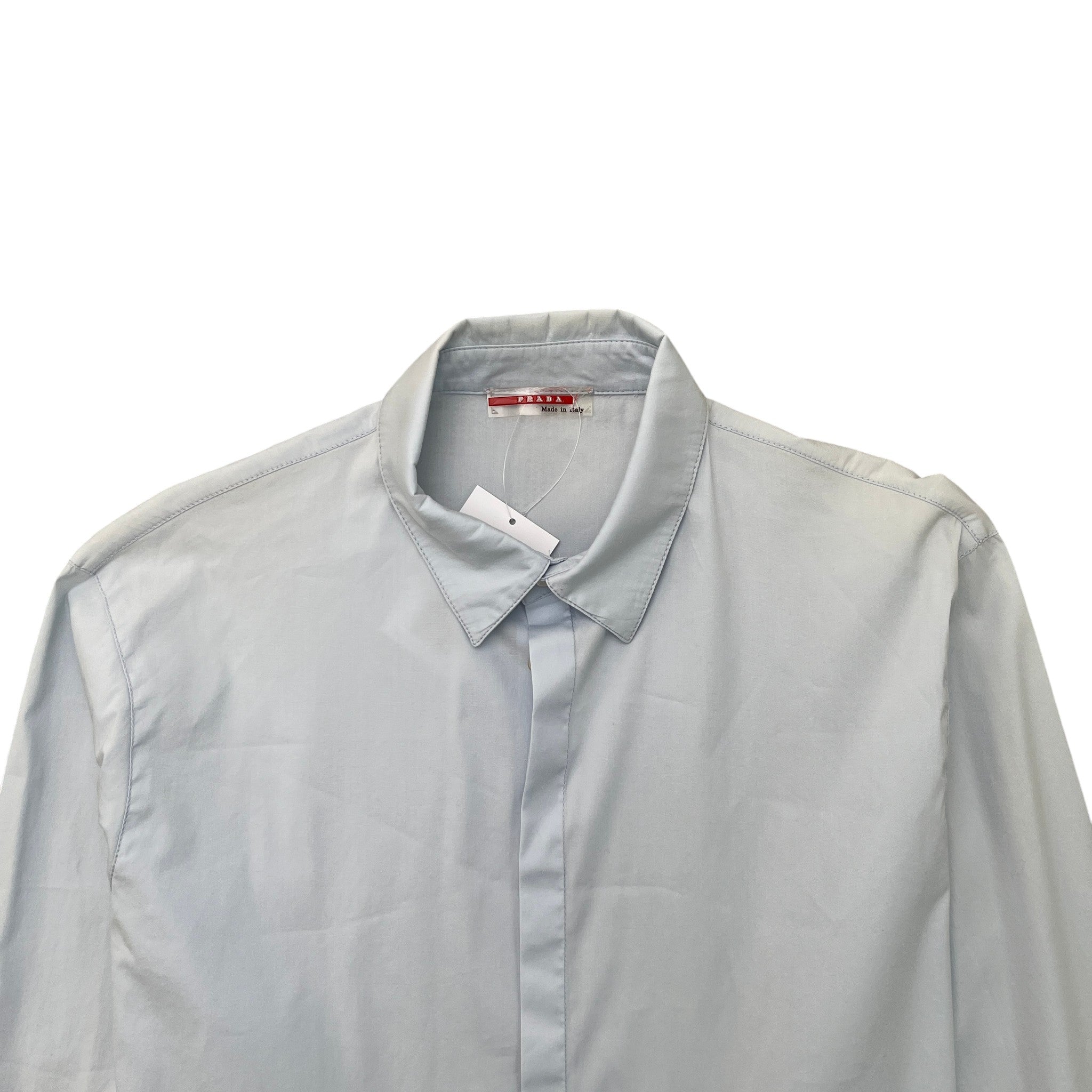 Men's Lina Rossa Long Sleeve Shirt Blue Size M
