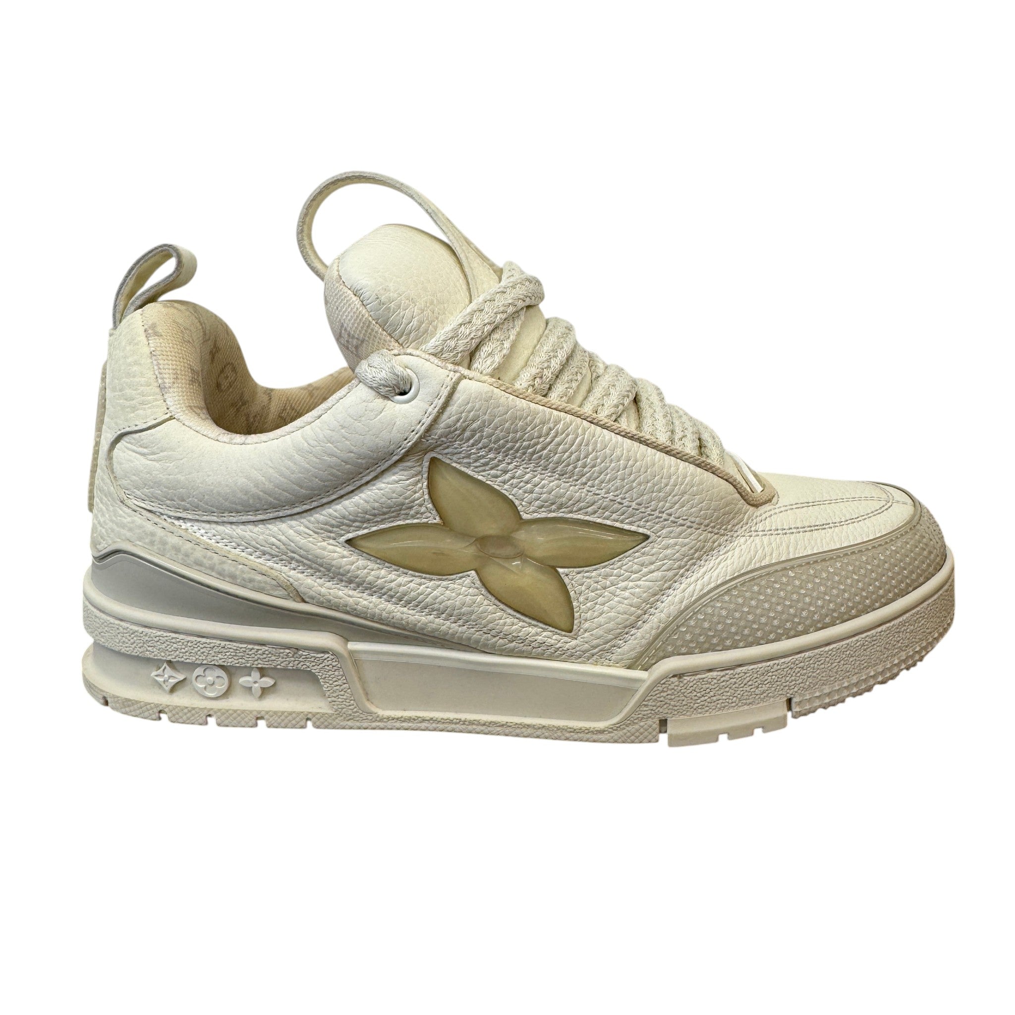 Men's Lv Skate Low Trainers White Size EU 41 / UK 7