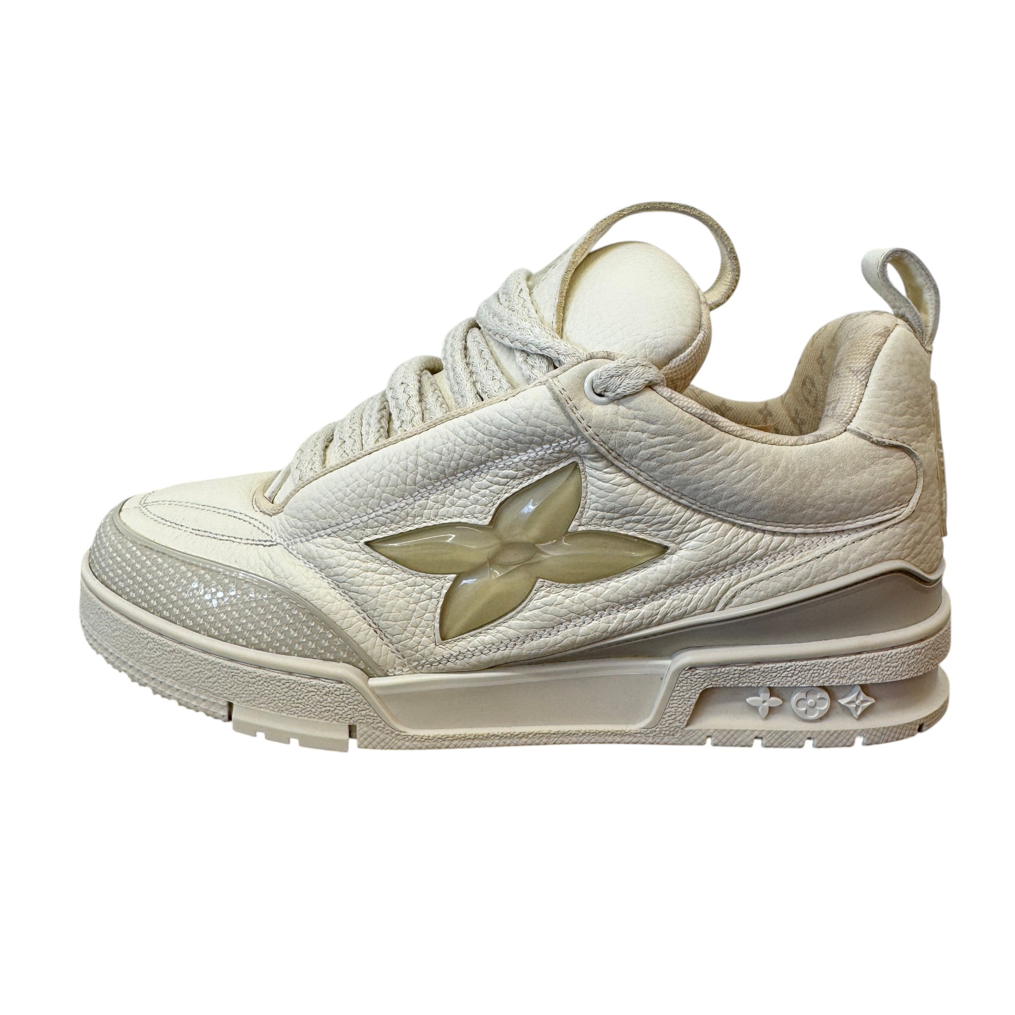 Men's Lv Skate Low Trainers White Size EU 41 / UK 7