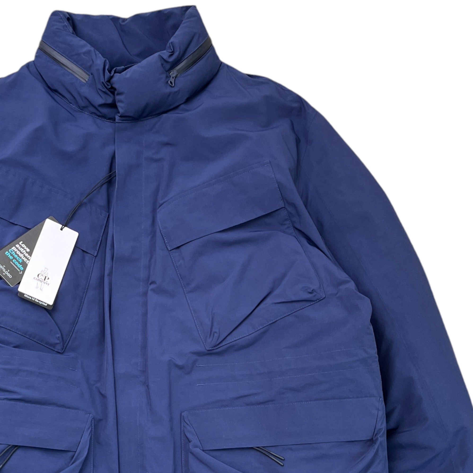 Men's Micro-M Field Down Jacket Navy Size IT 58 / XXXXL