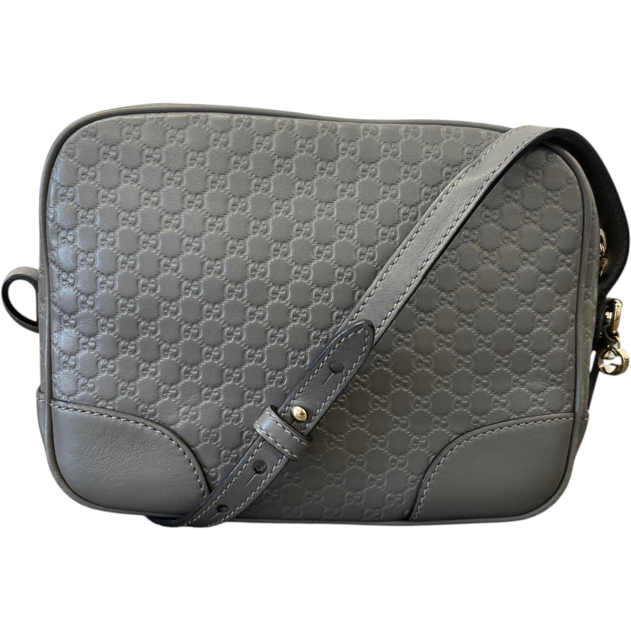 Women's Microguccissima Bree Messenger Bag Grey