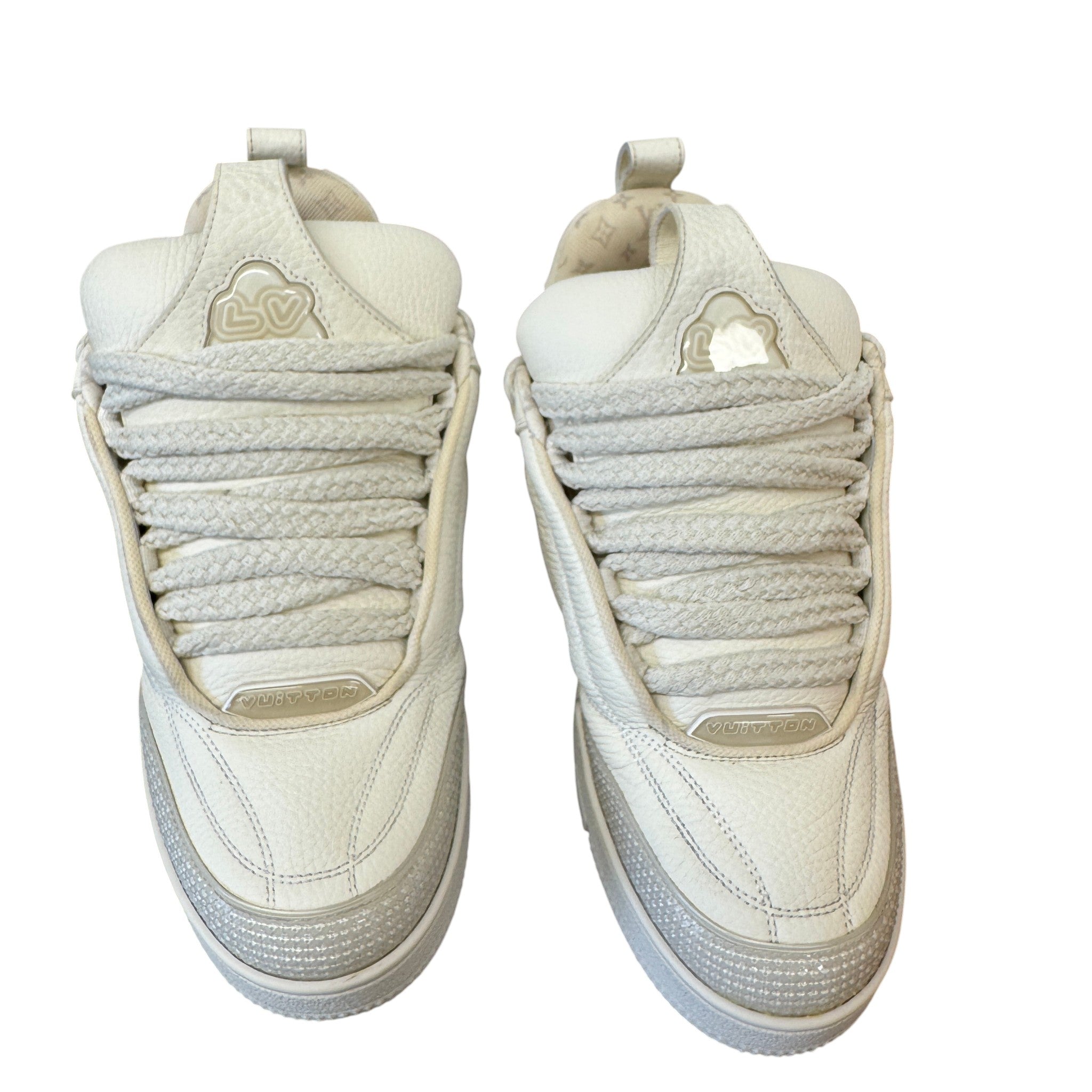 Men's Lv Skate Low Trainers White Size EU 41 / UK 7