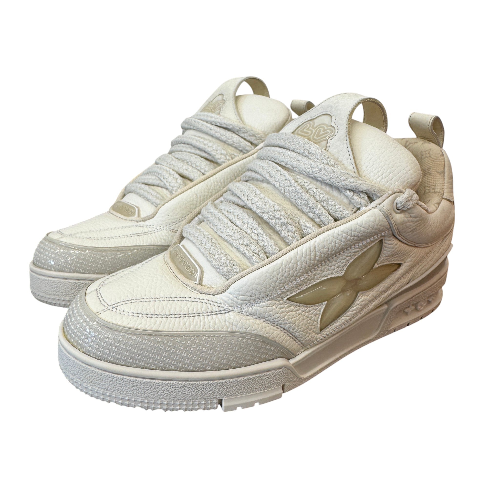 Men's Lv Skate Low Trainers White Size EU 41 / UK 7