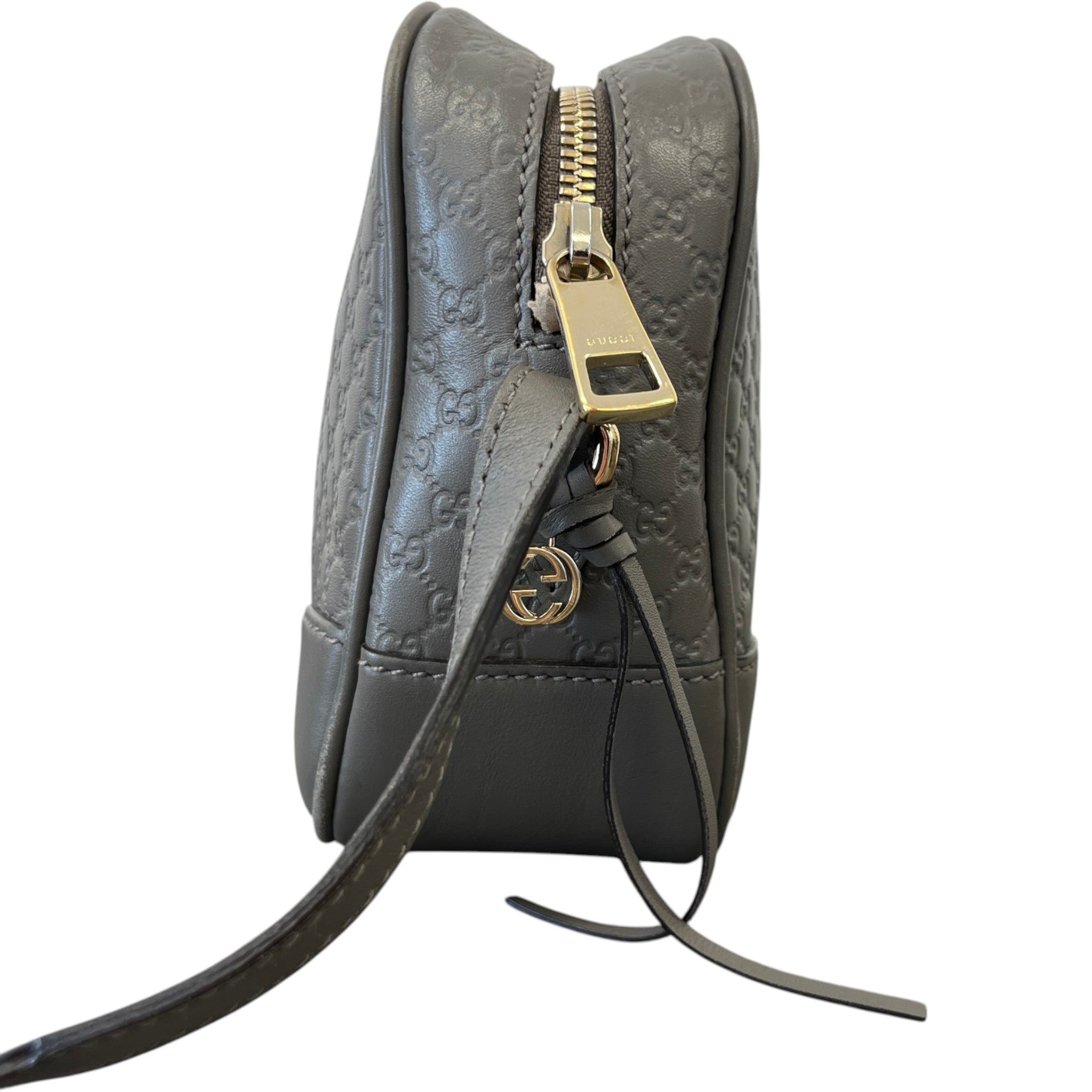 Women's Microguccissima Bree Messenger Bag Grey