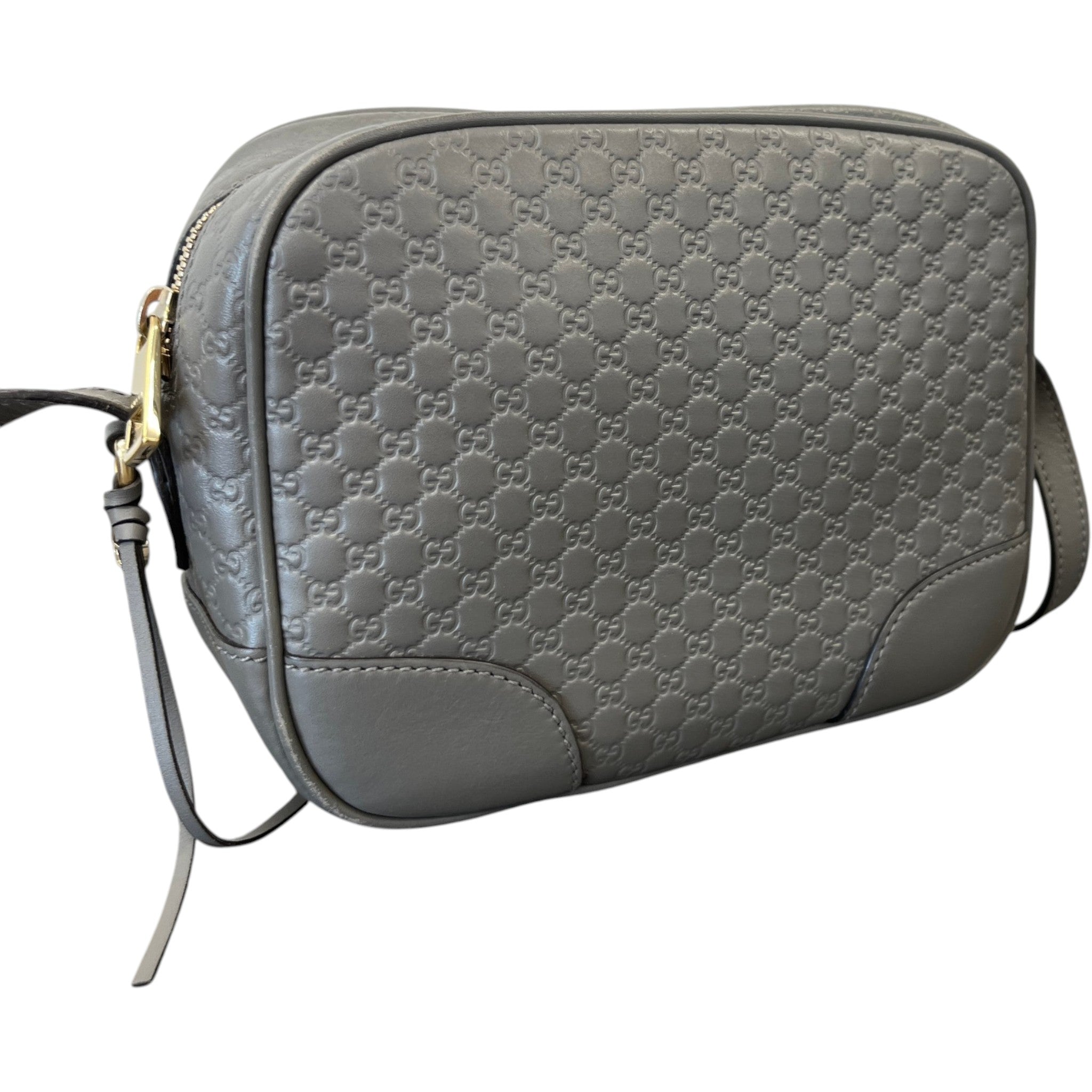 Women's Microguccissima Bree Messenger Bag Grey