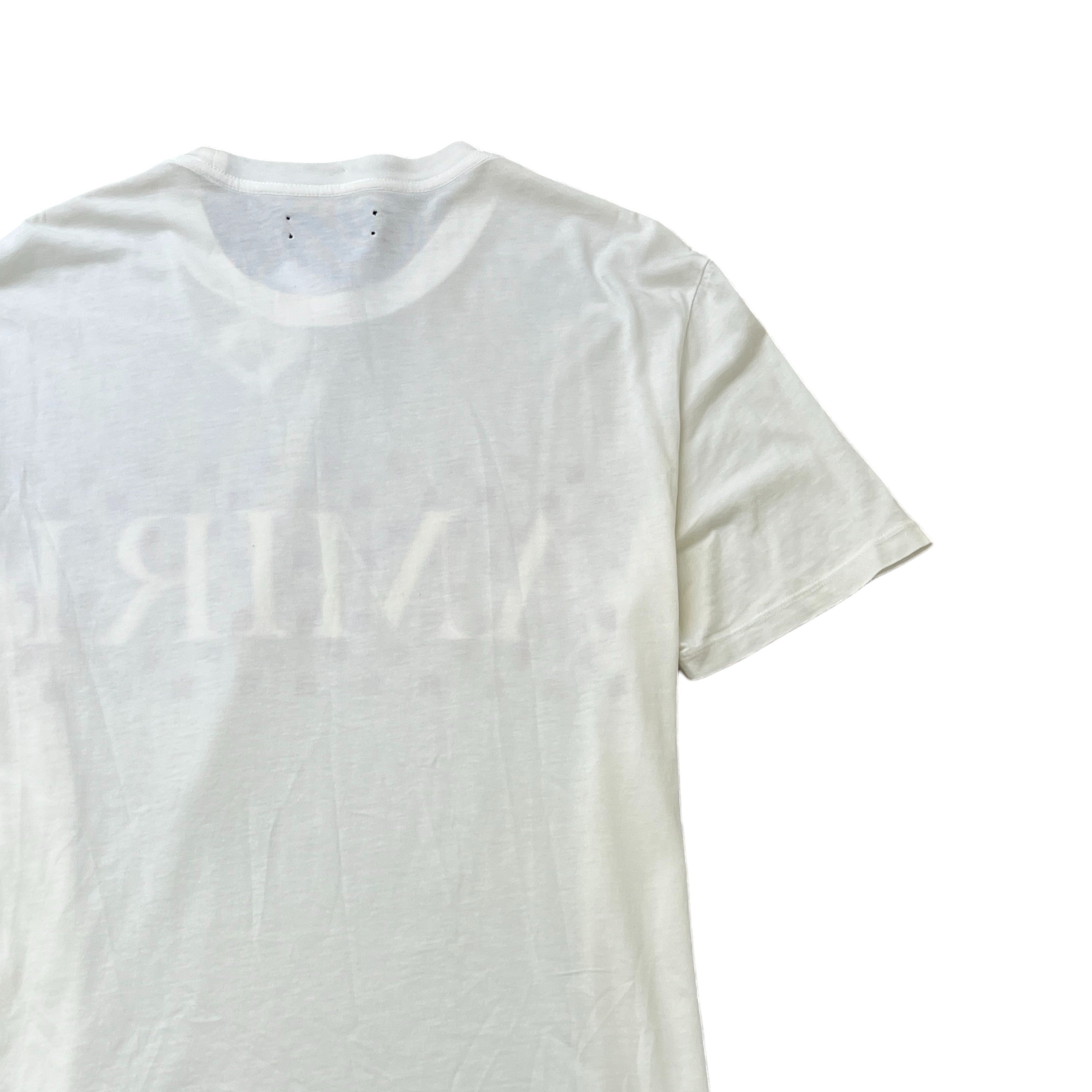 Men's Ma Paisley Logo Print T-Shirt White Size M