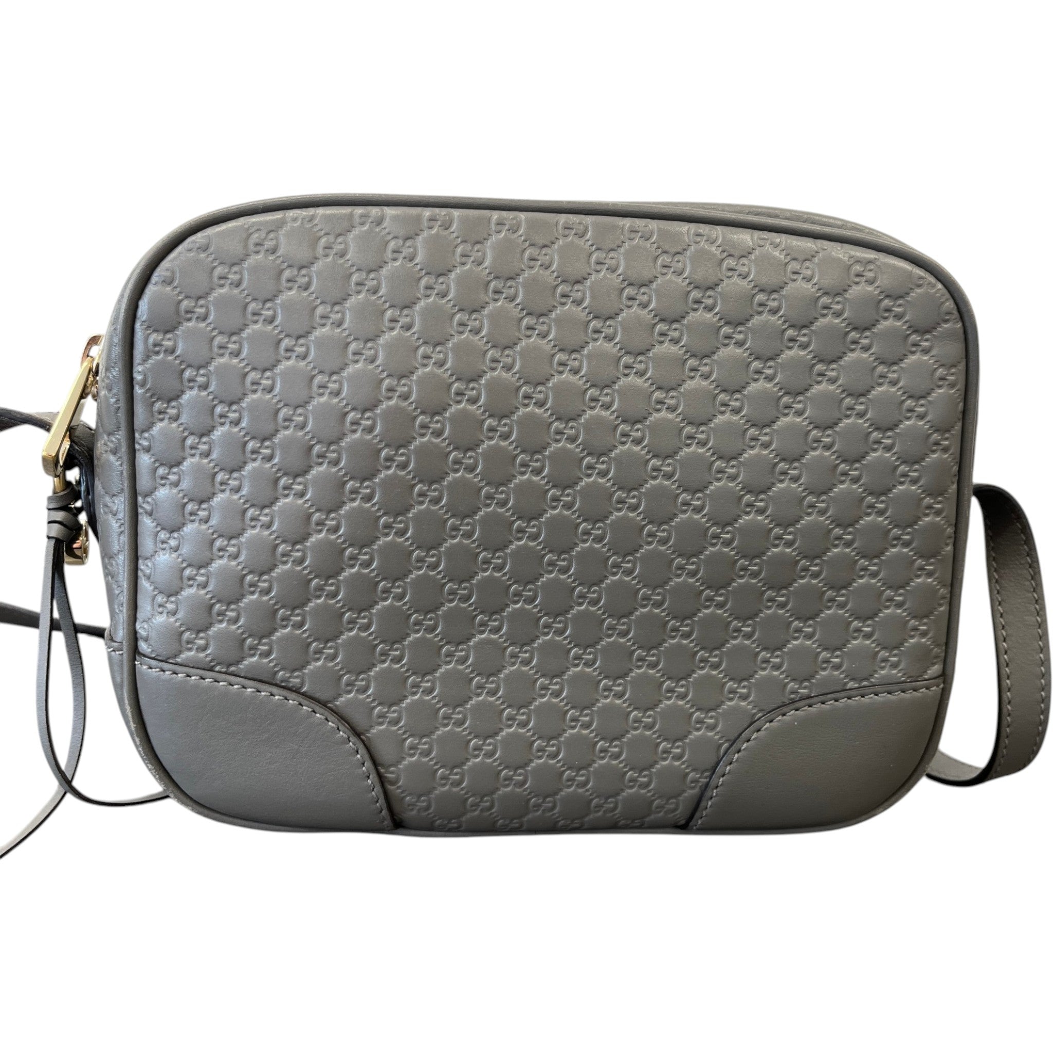 Women's Microguccissima Bree Messenger Bag Grey