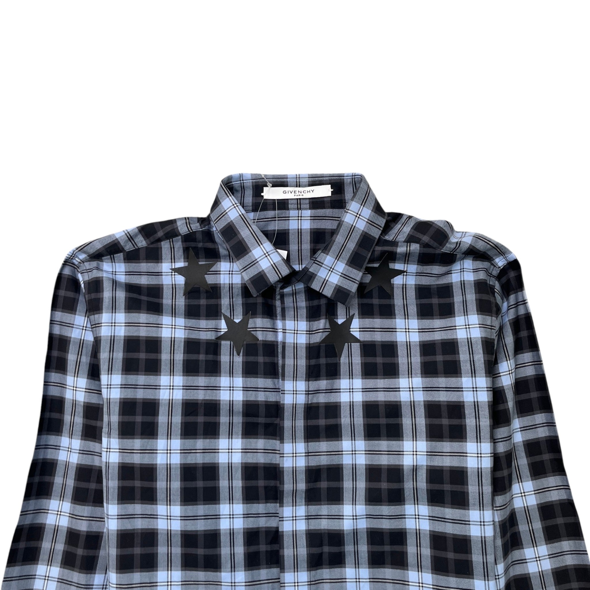 Men's Star Long Sleeve Shirt Navy Size L