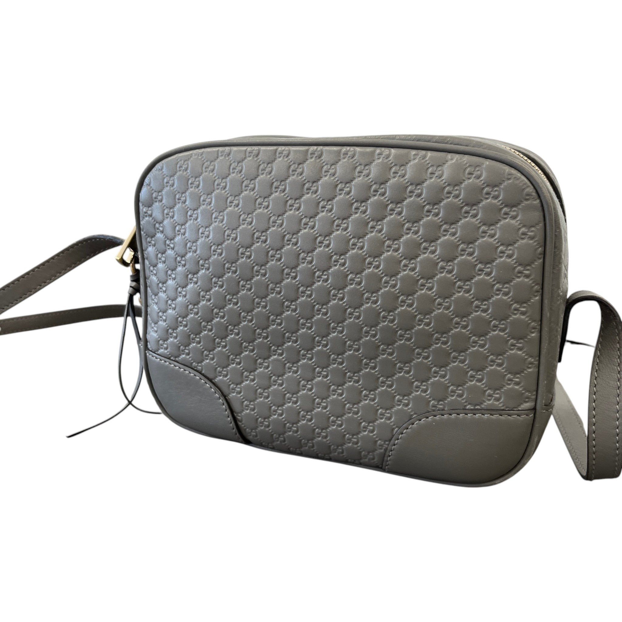 Women's Microguccissima Bree Messenger Bag Grey