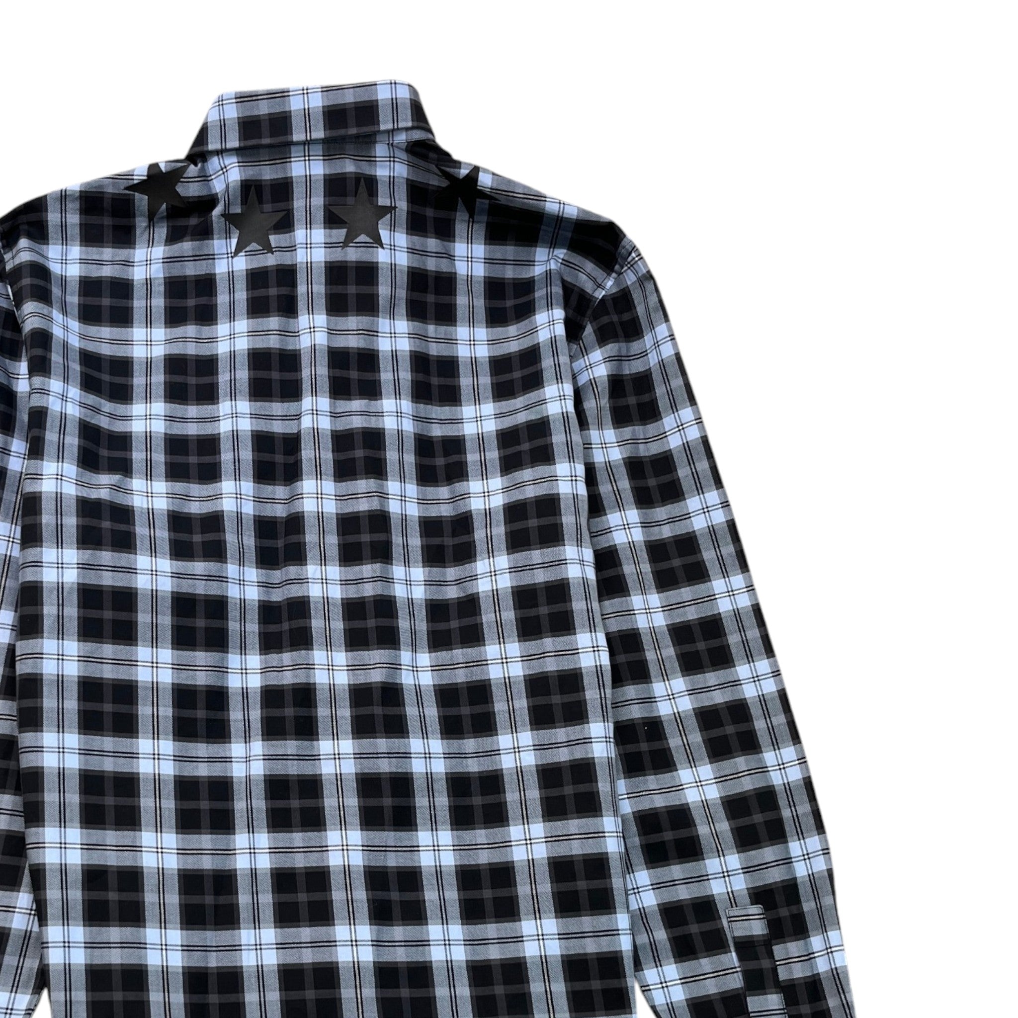 Men's Star Long Sleeve Shirt Navy Size L