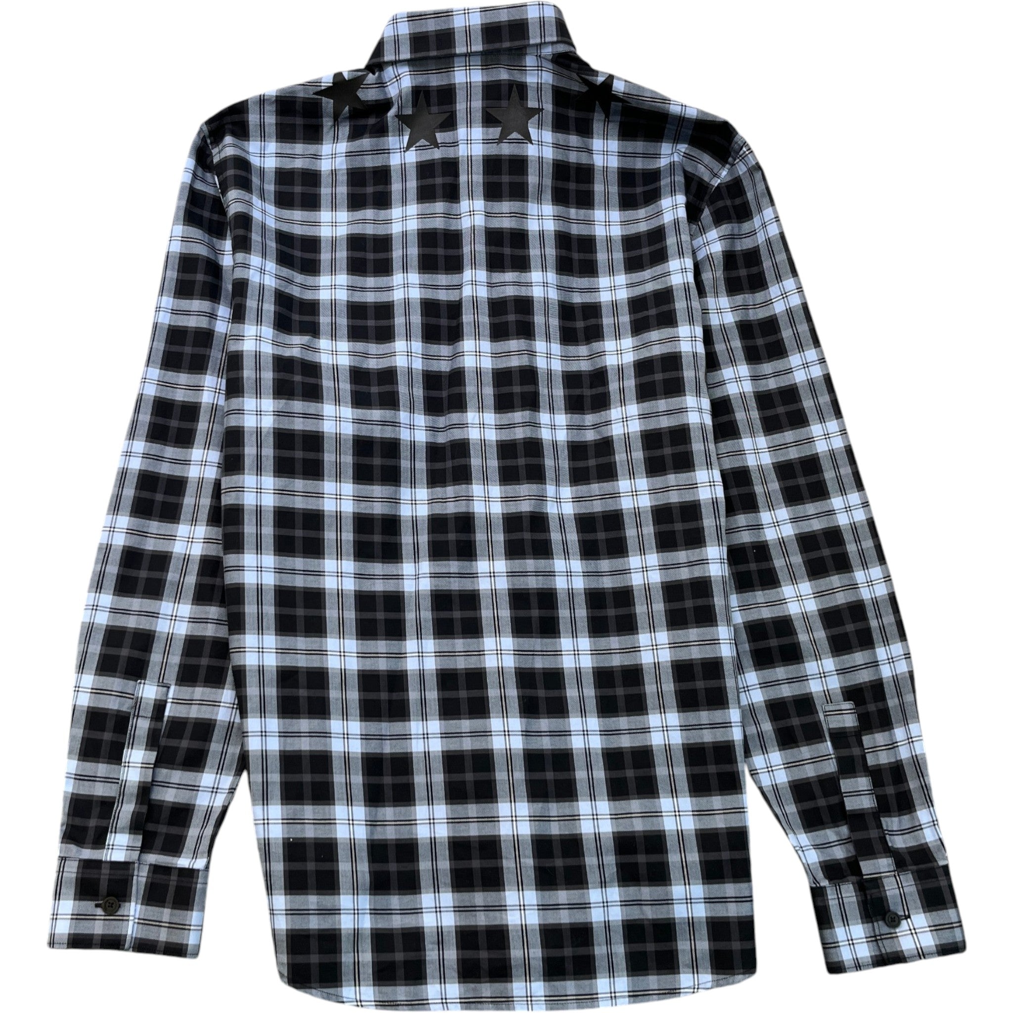 Men's Star Long Sleeve Shirt Navy Size L