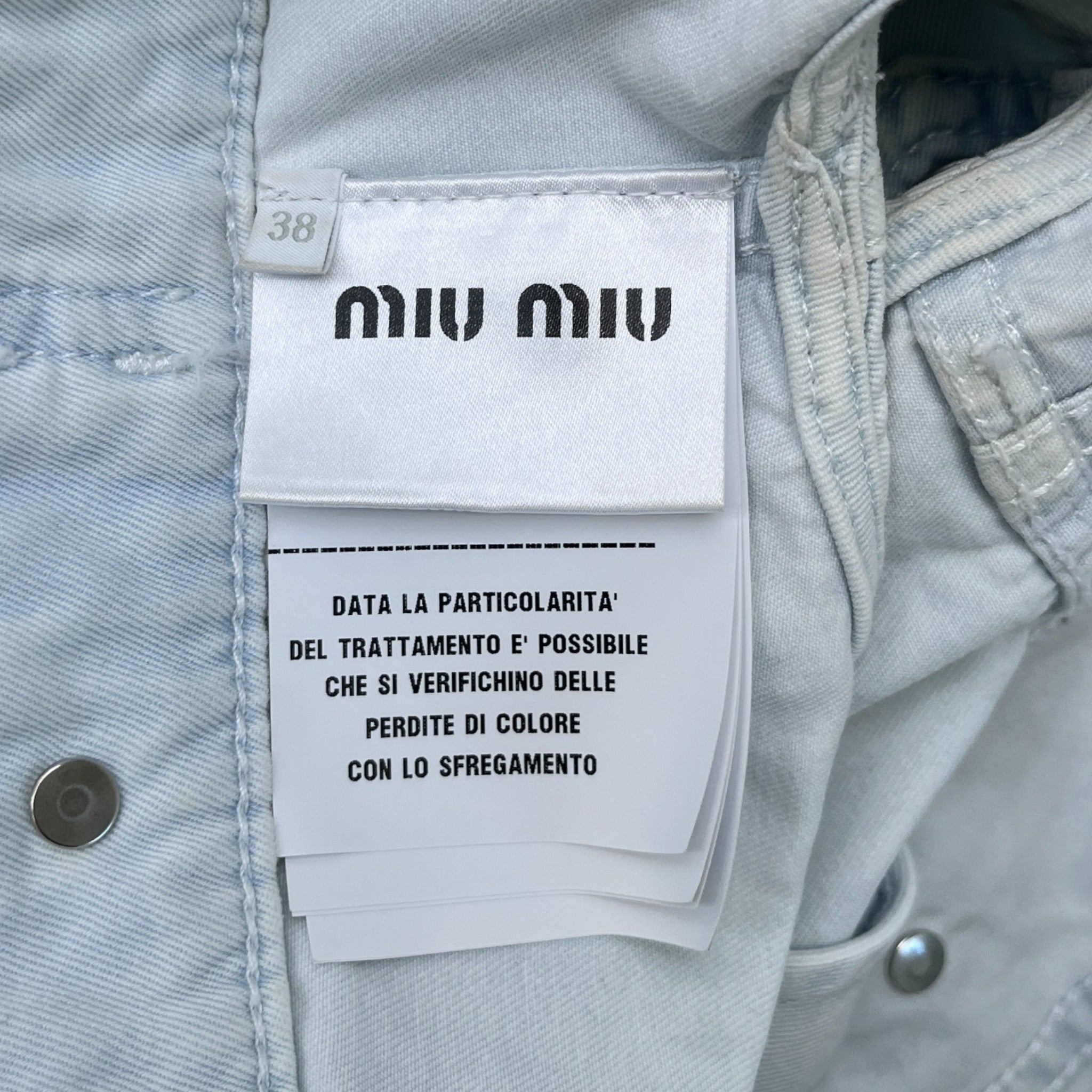 Women's Cropped Denim Logo Waist Coat Top Blue Size XS