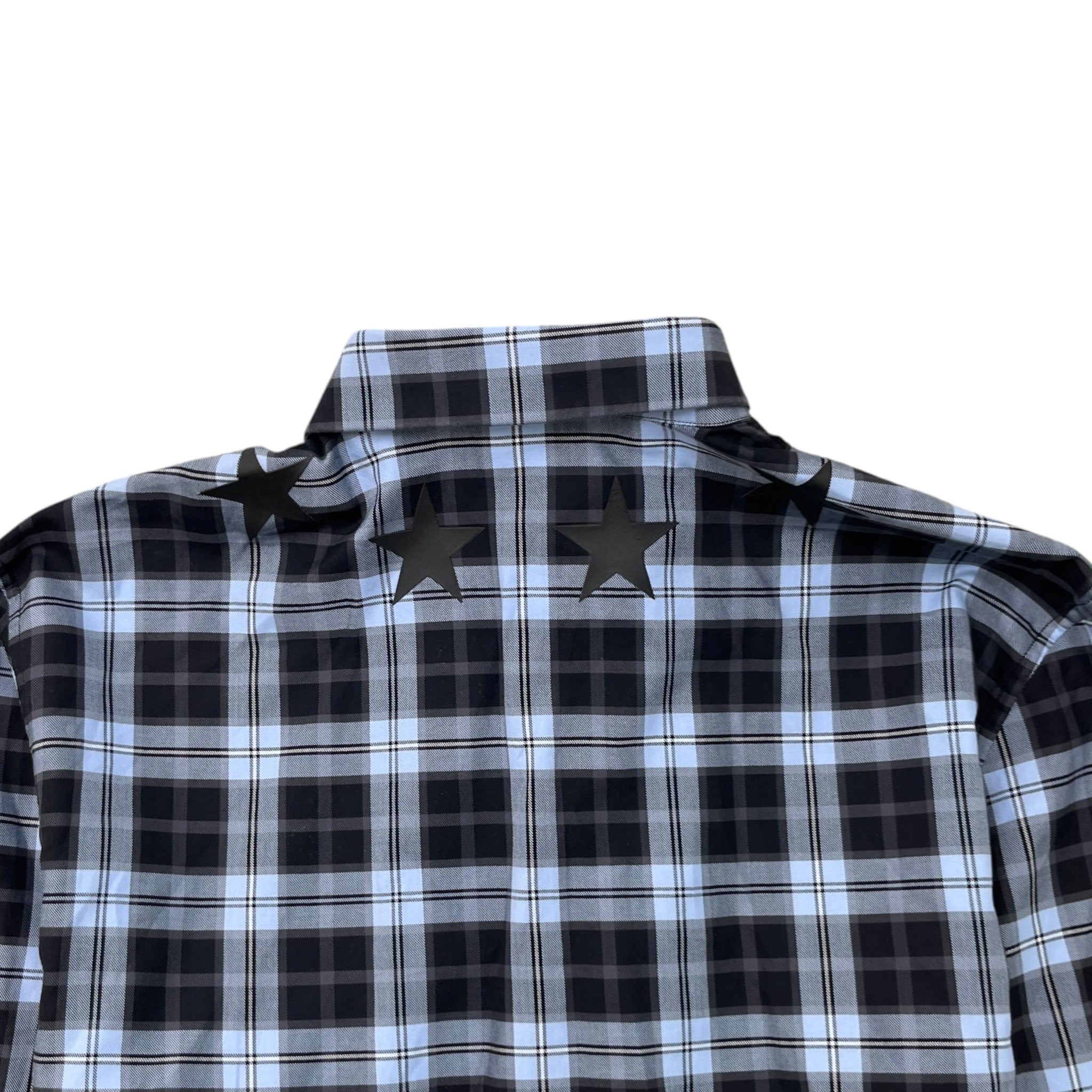 Men's Star Long Sleeve Shirt Navy Size L