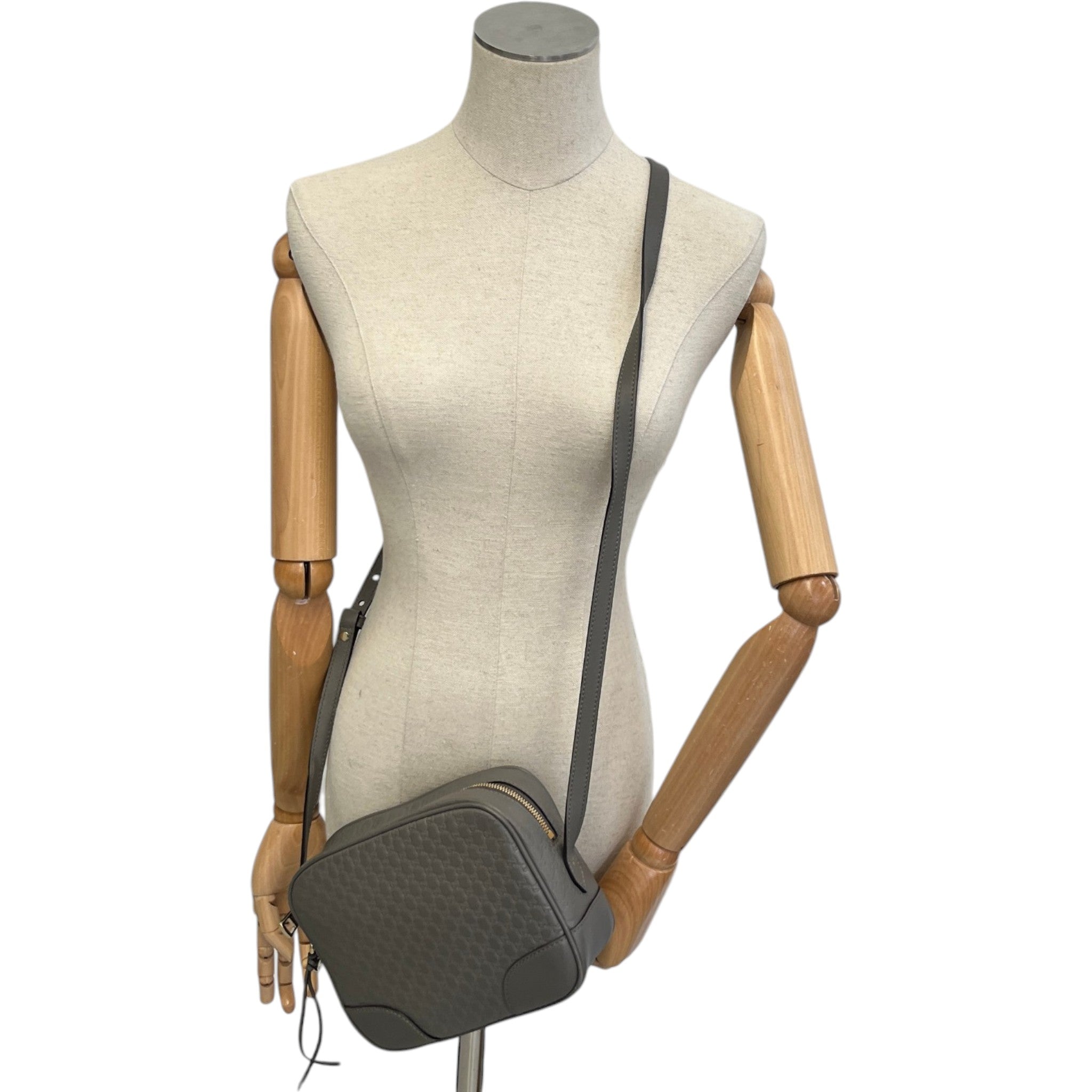 Women's Microguccissima Bree Messenger Bag Grey