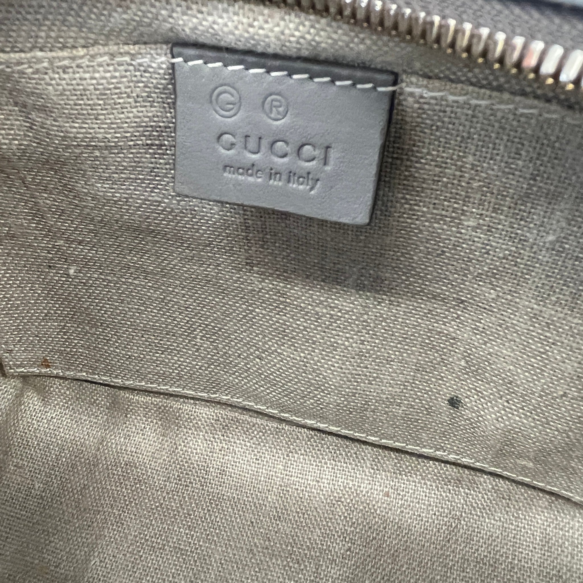 Women's Microguccissima Bree Messenger Bag Grey