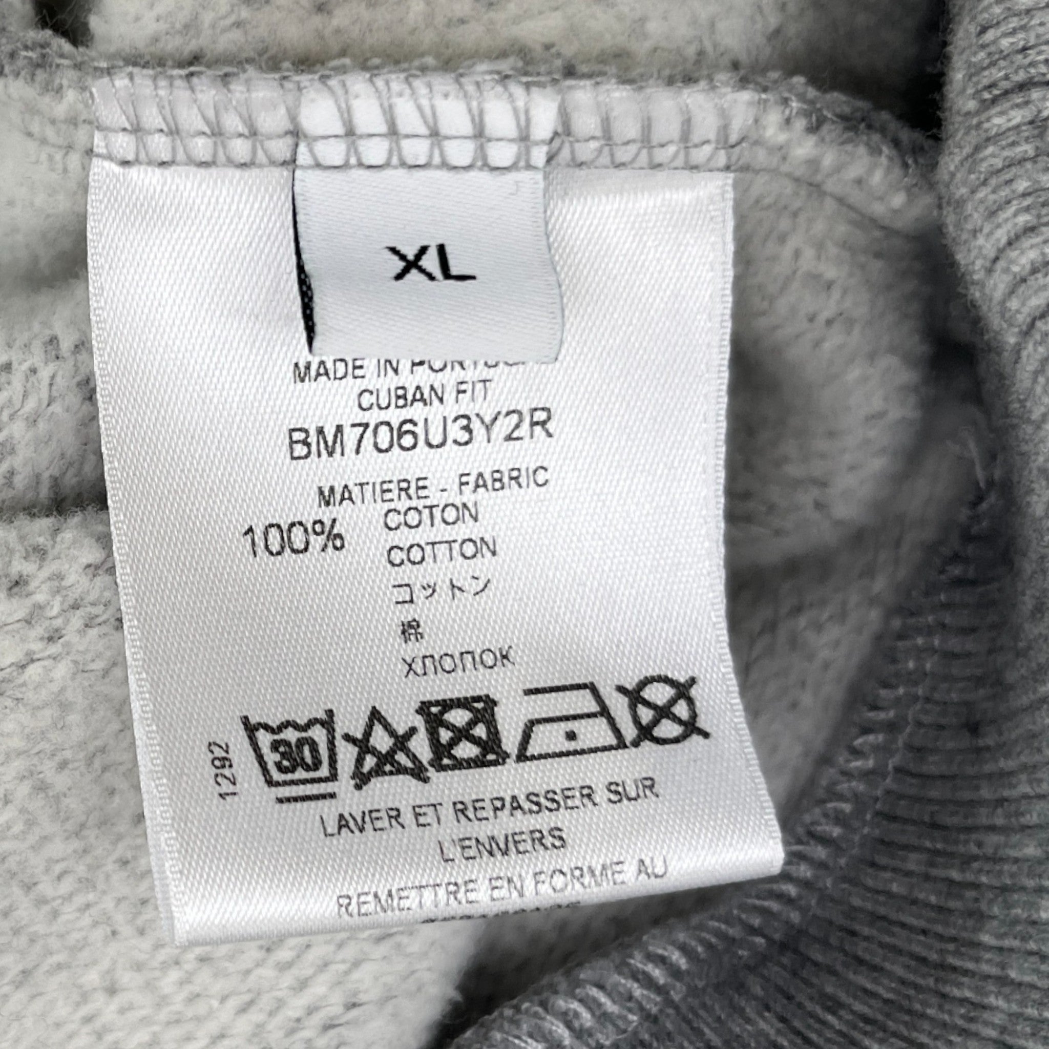 Men's Diamond Jumper Grey Size XL