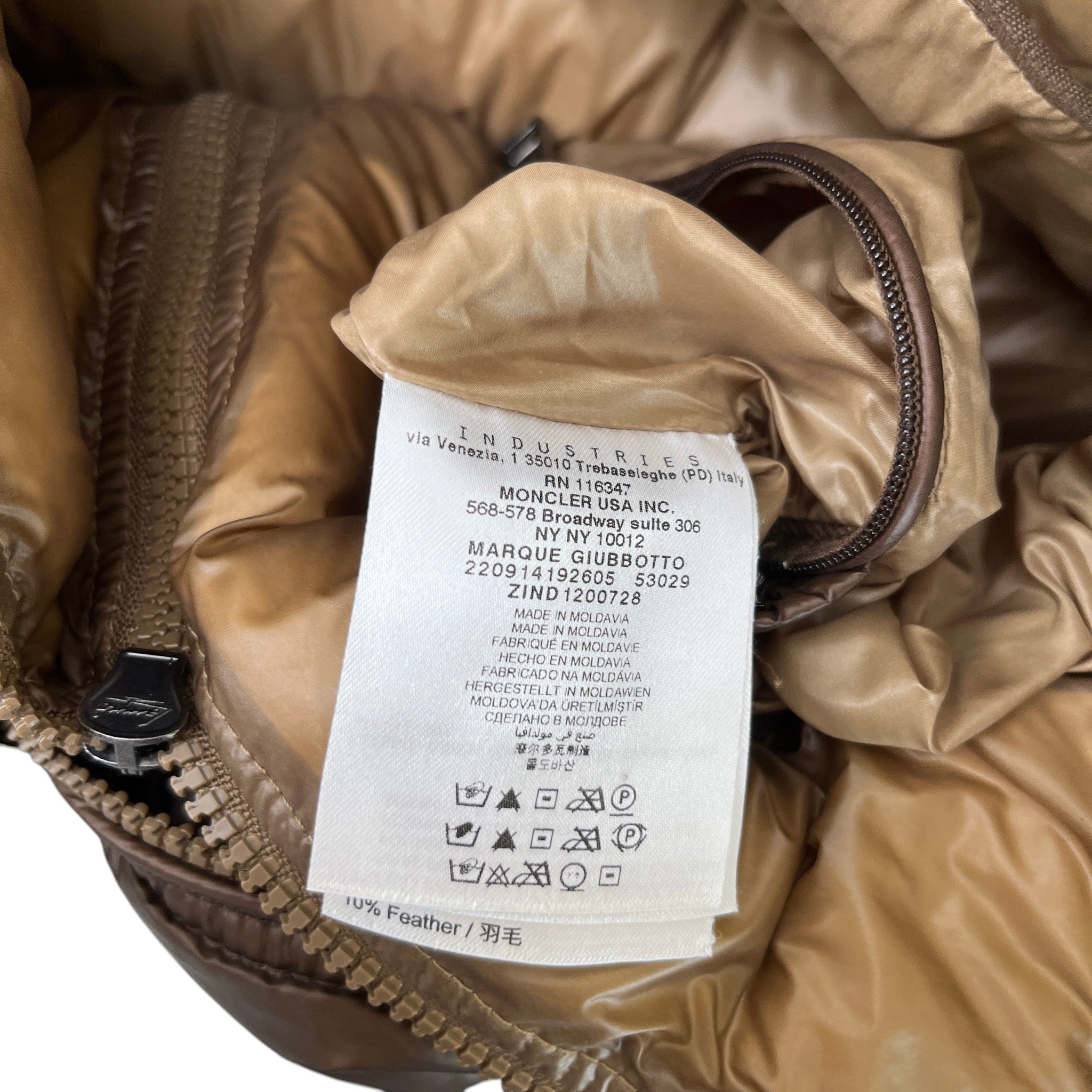 Men's Marque Down Jacket Brown Size 5 / XXL
