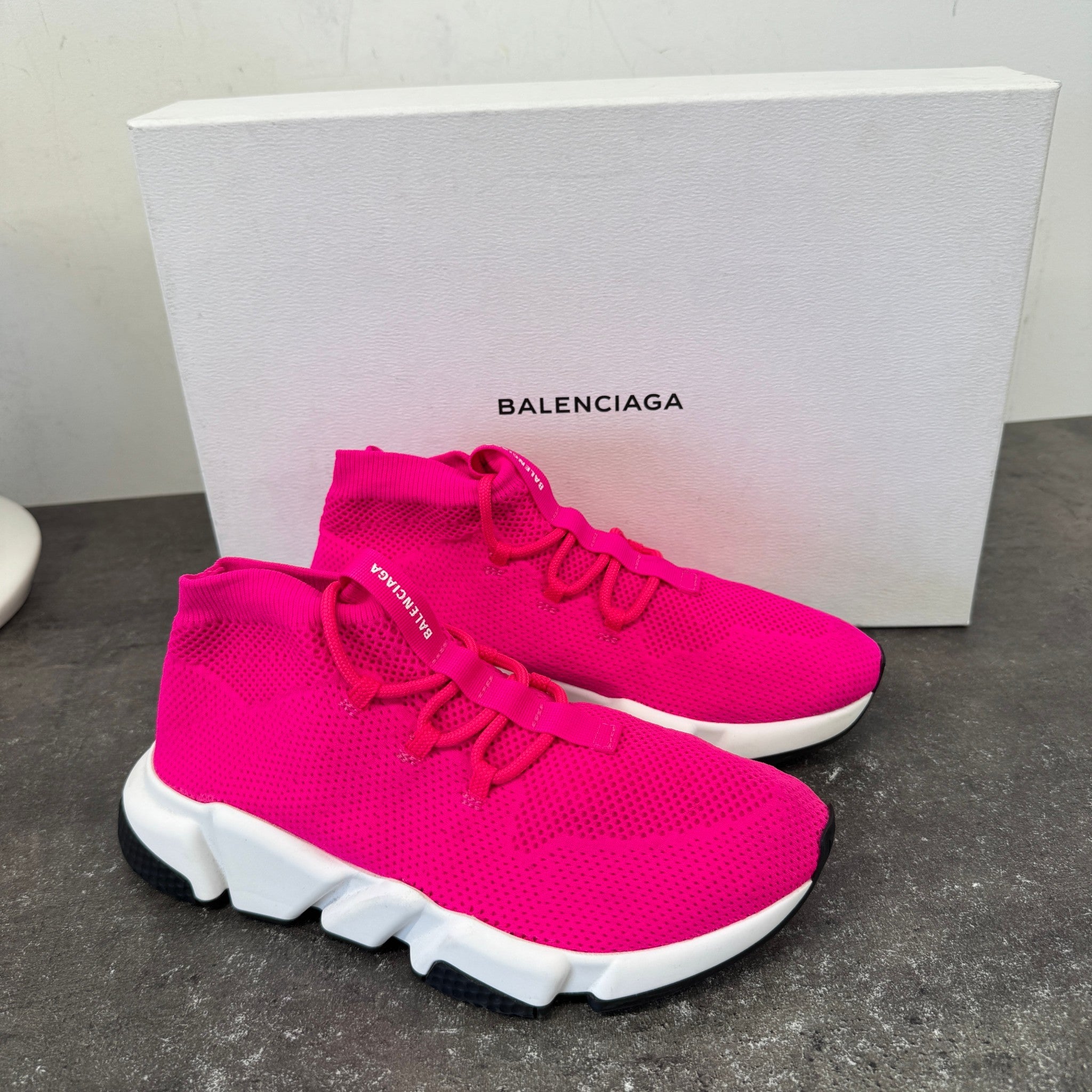 Women's Speed 2.0 Lace Up High Trainers Pink Size EU 37 / UK 4