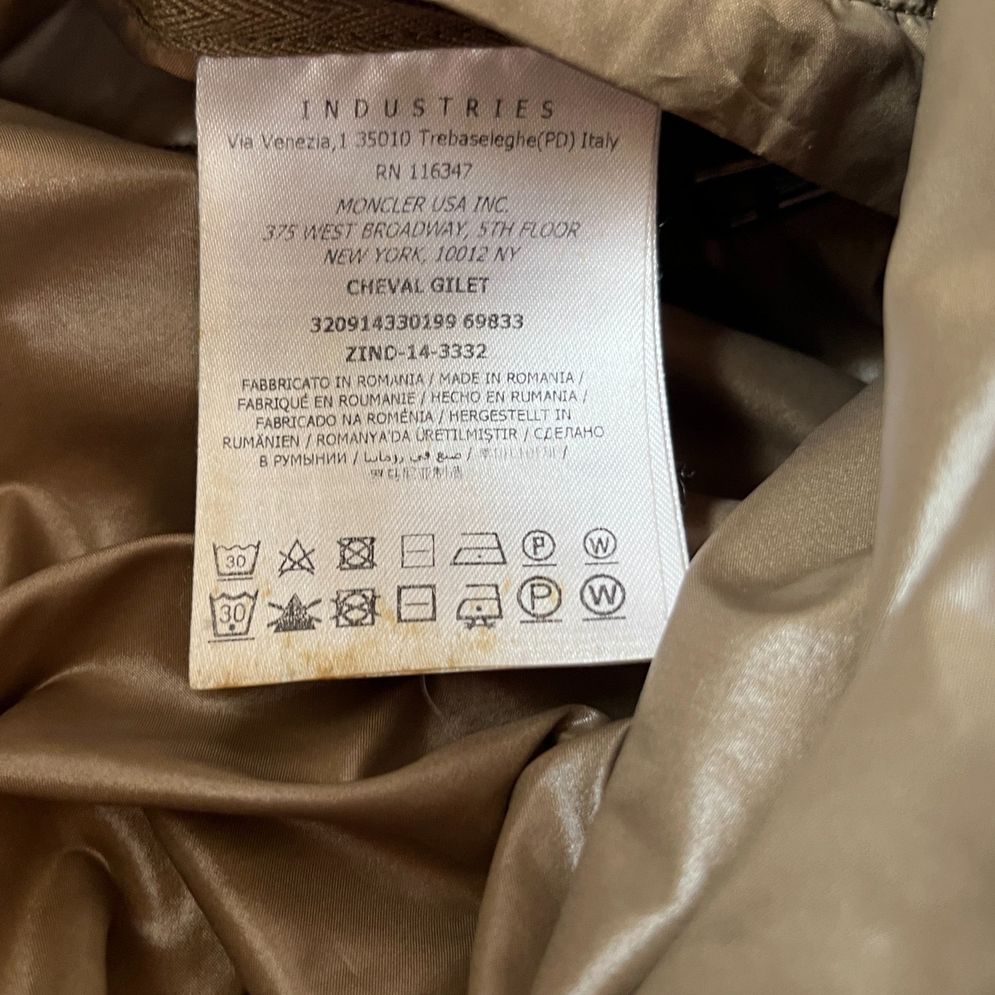 Men's Cheval Gilet Brown Size 4 / XL