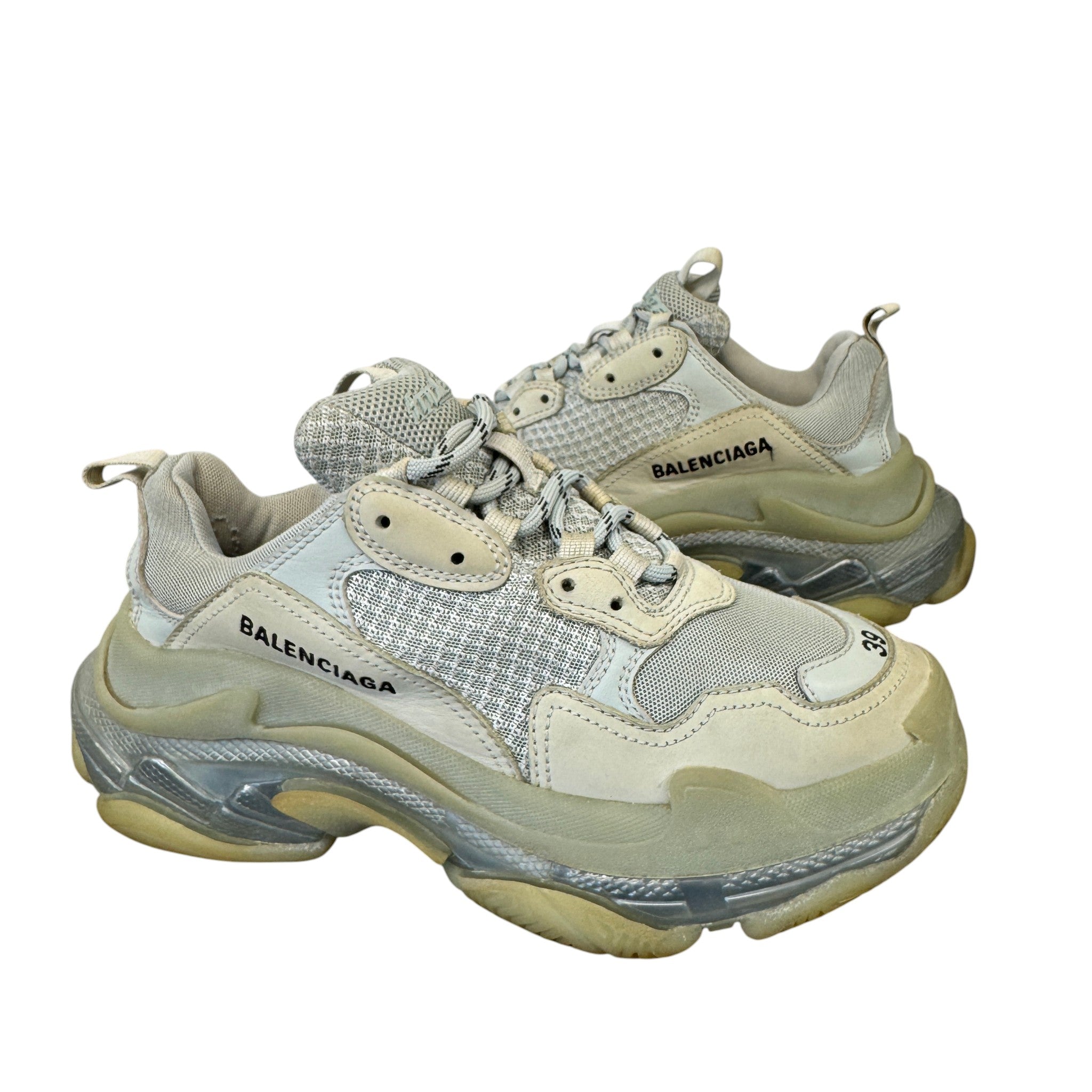 Women's Triple S Low Trainers Beige Size EU 39 / UK 6