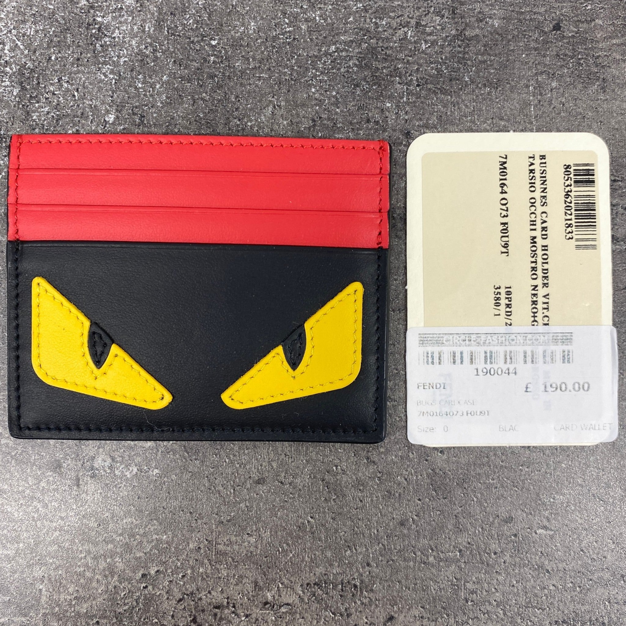 Men's Monster Eyes Card Holder Black