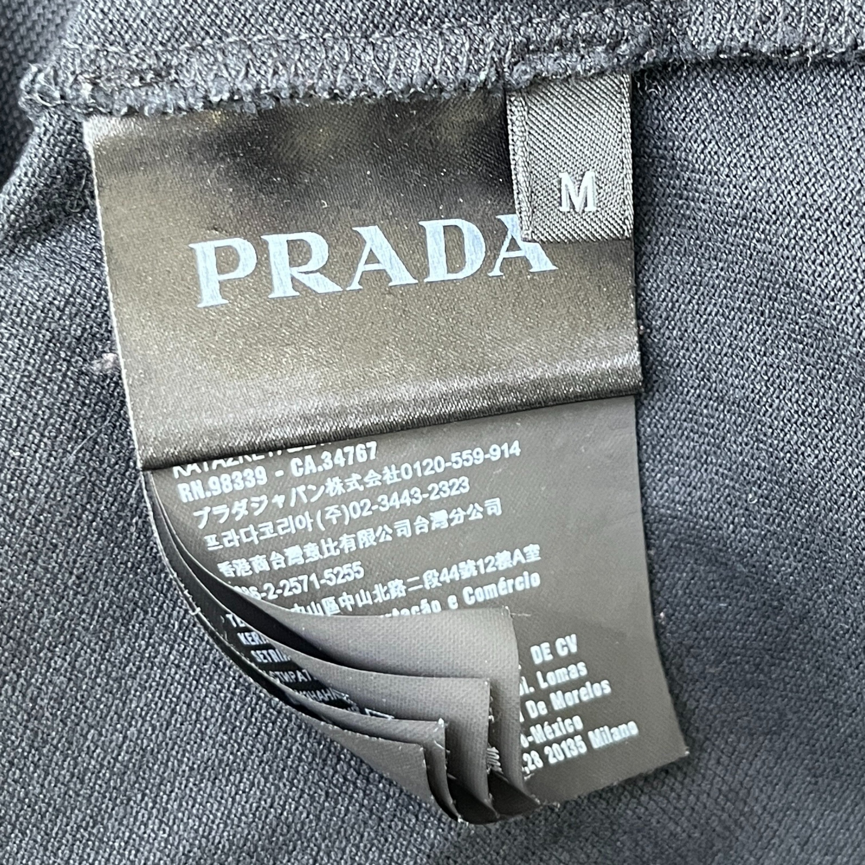 Men's Tab Logo Polo Shirt Black Size M