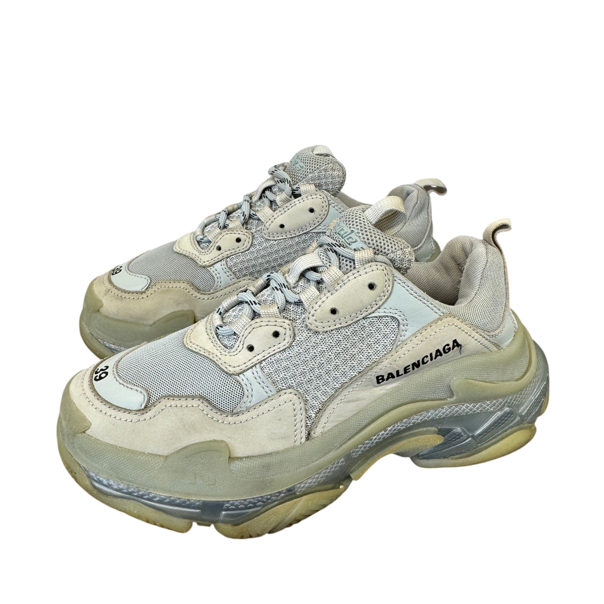 Women's Triple S Low Trainers Beige Size EU 39 / UK 6
