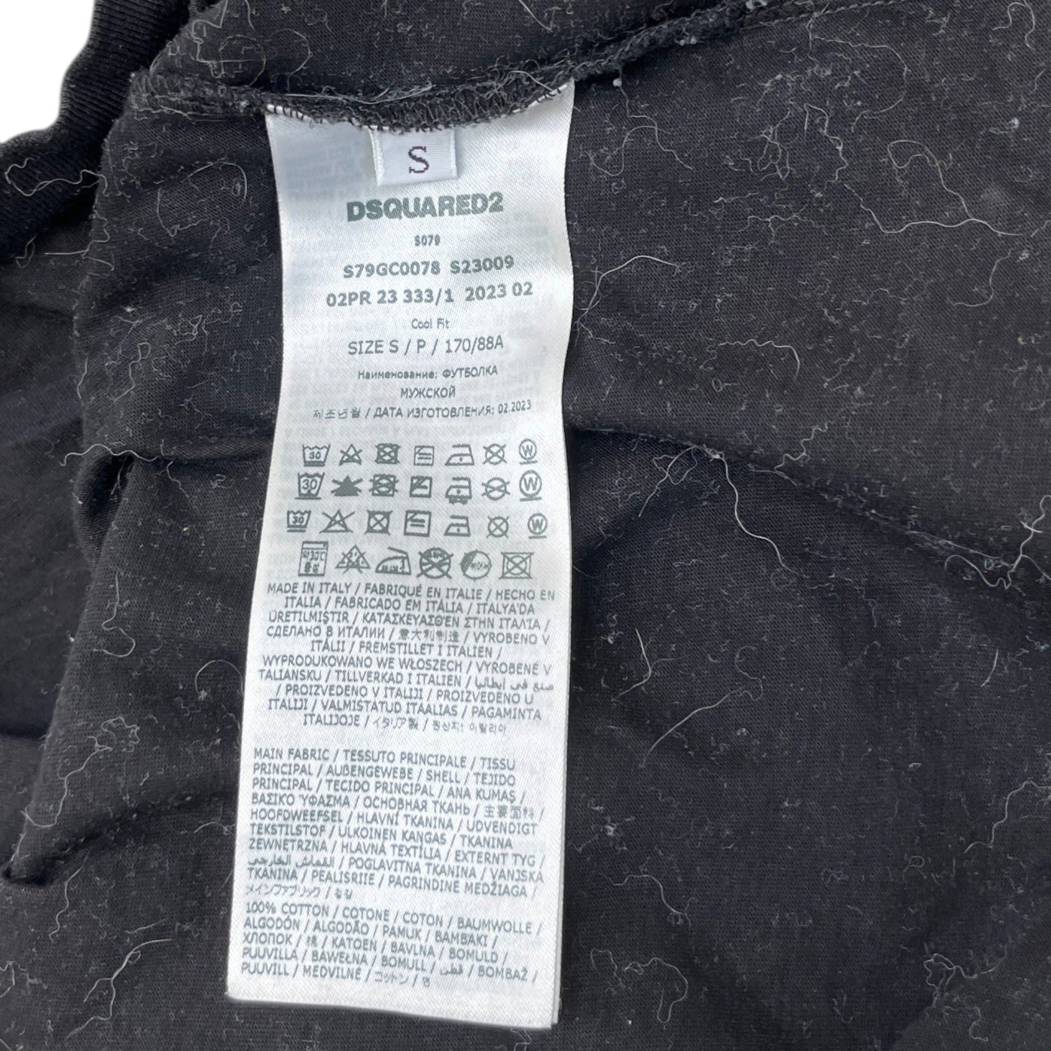 Men's Pixel Icon T-Shirt Black Size S