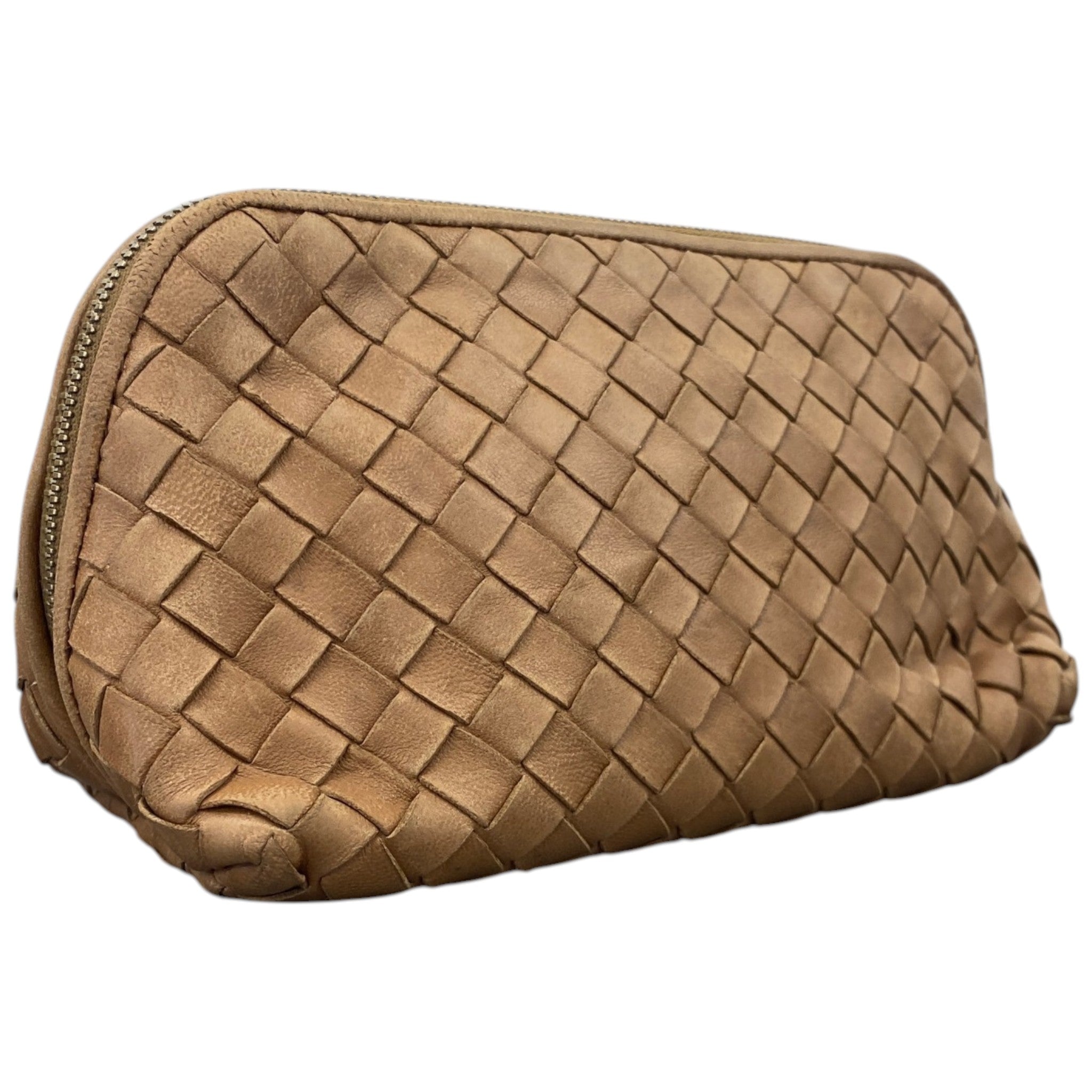 Women's Intrecciato Pouch Beige