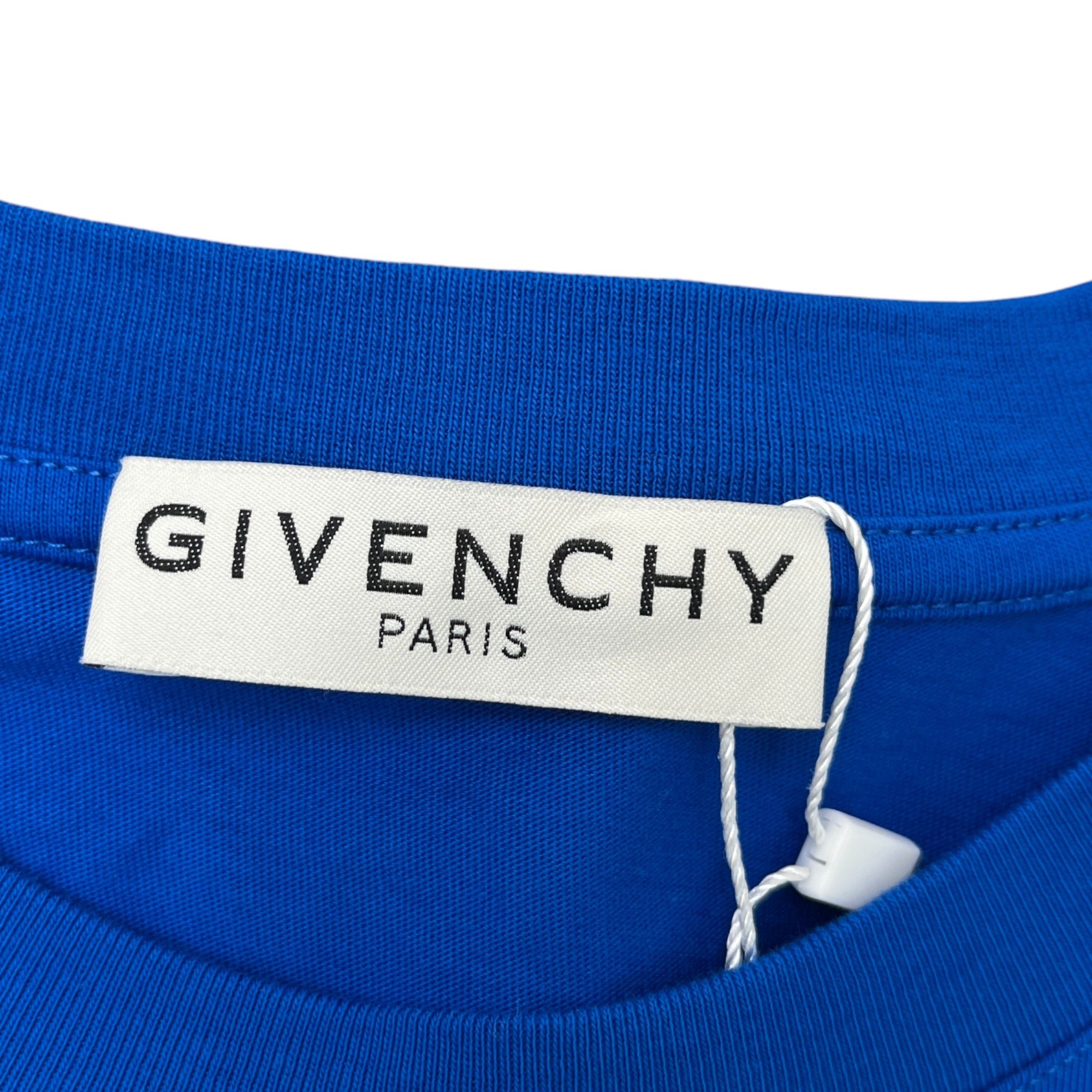 Men's Logo Print T-Shirt Blue Size M