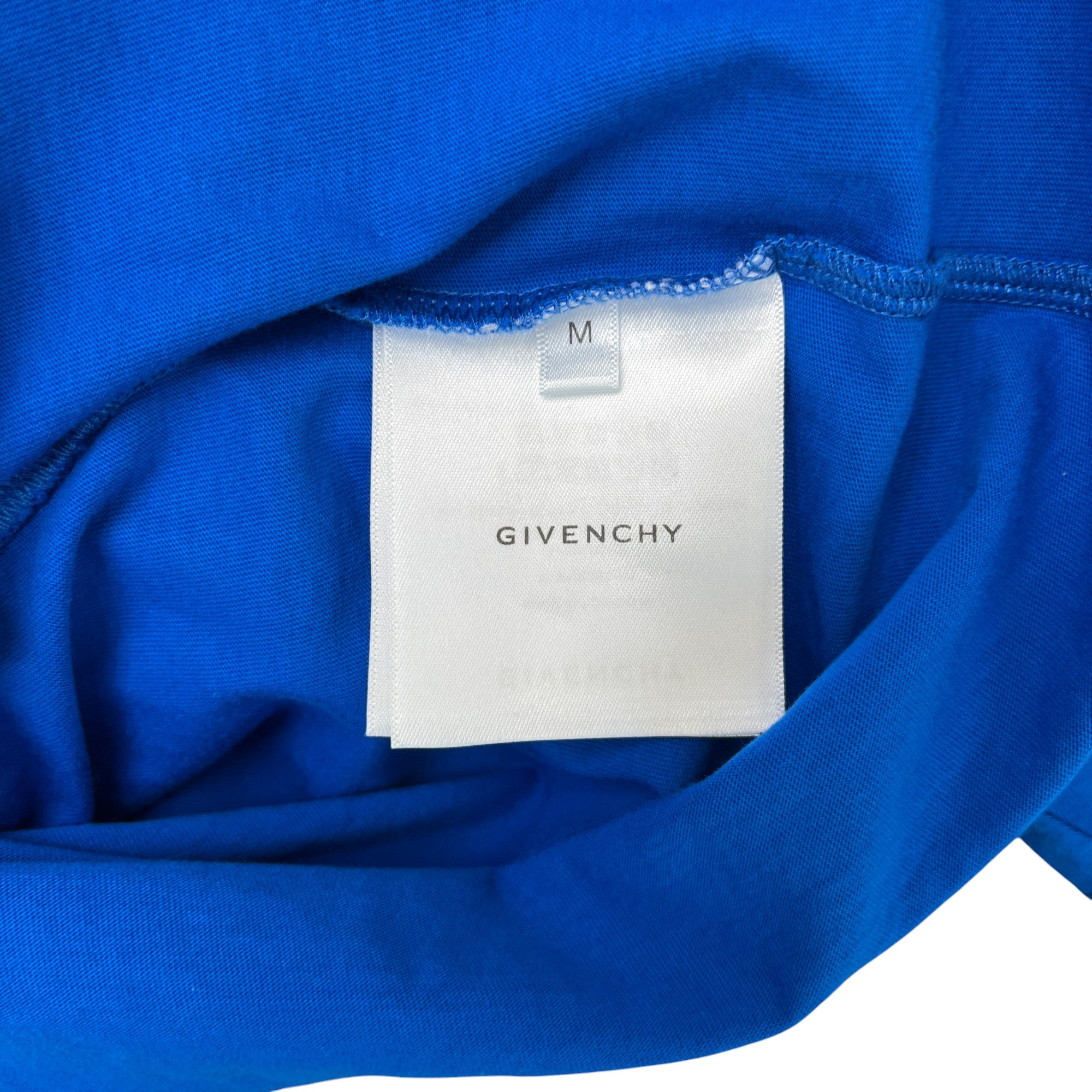 Men's Logo Print T-Shirt Blue Size M