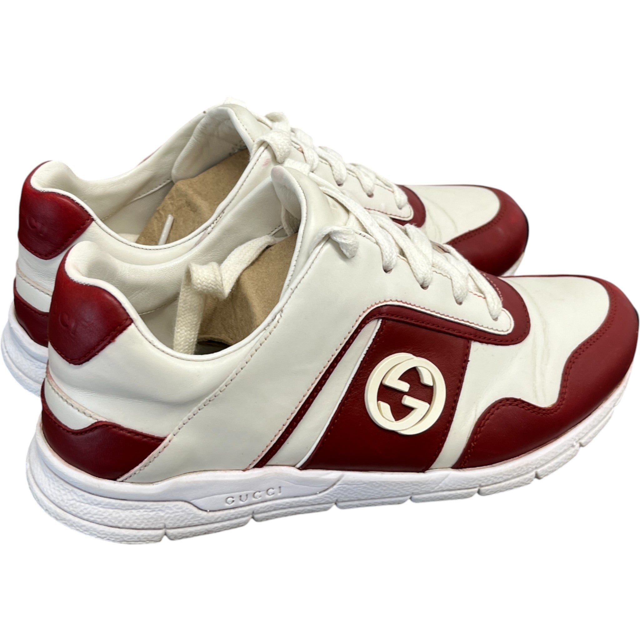 Women's Logo Low Trainers Red Size EU 36 / UK 3