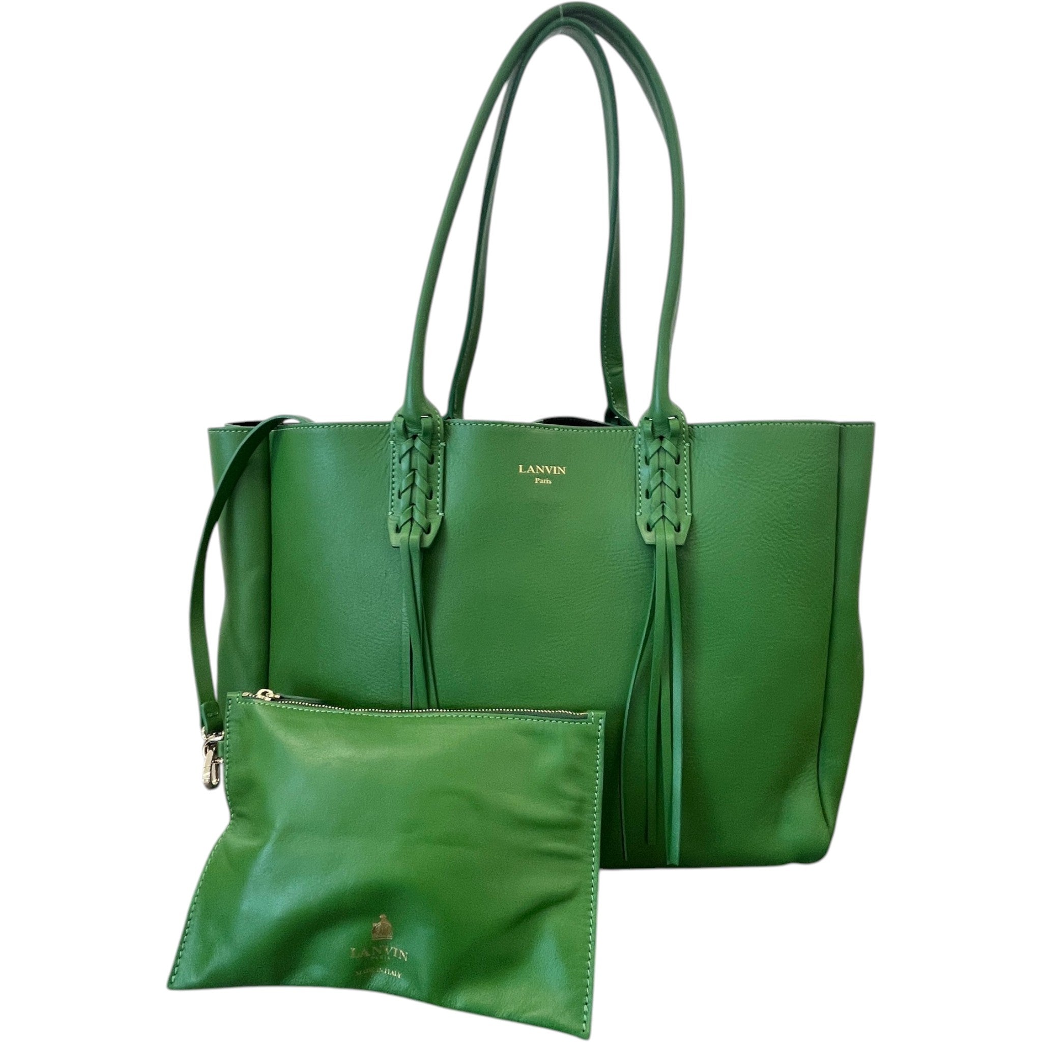 Women's Logo Tassle Tote Bag Green