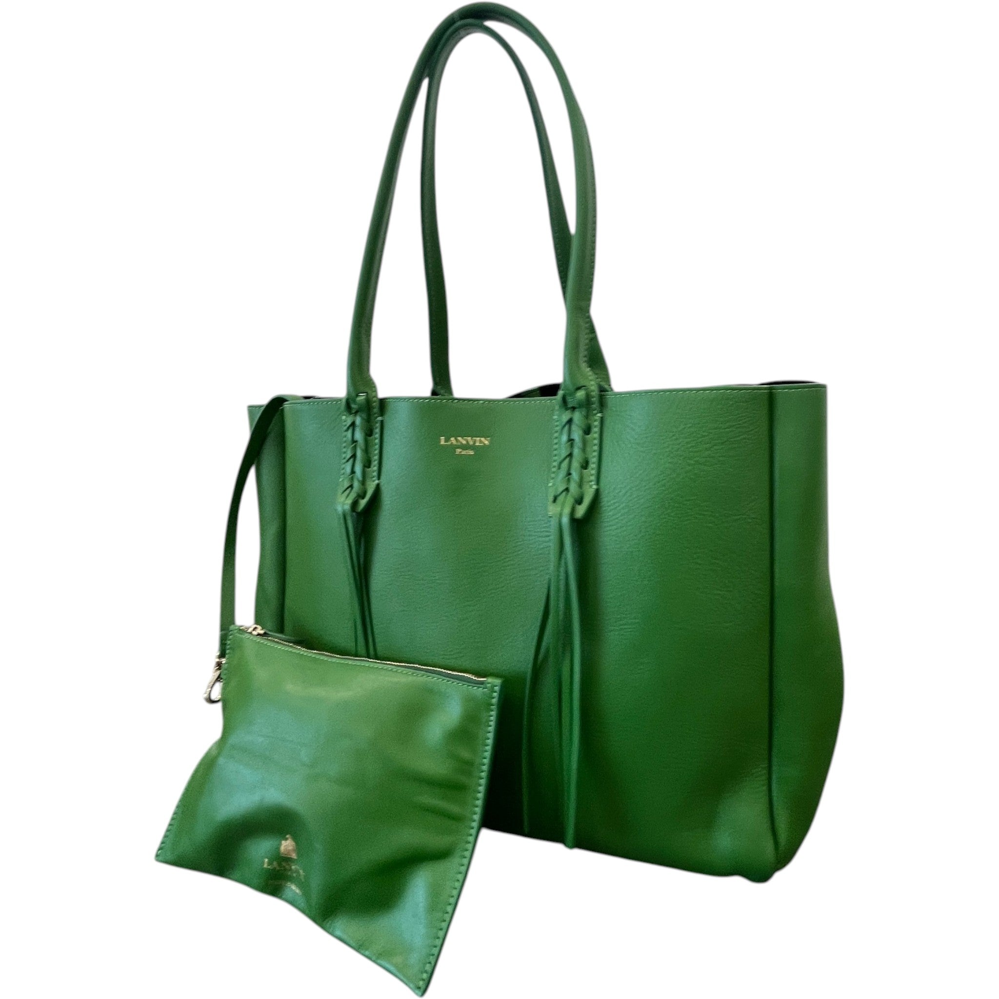 Women's Logo Tassle Tote Bag Green
