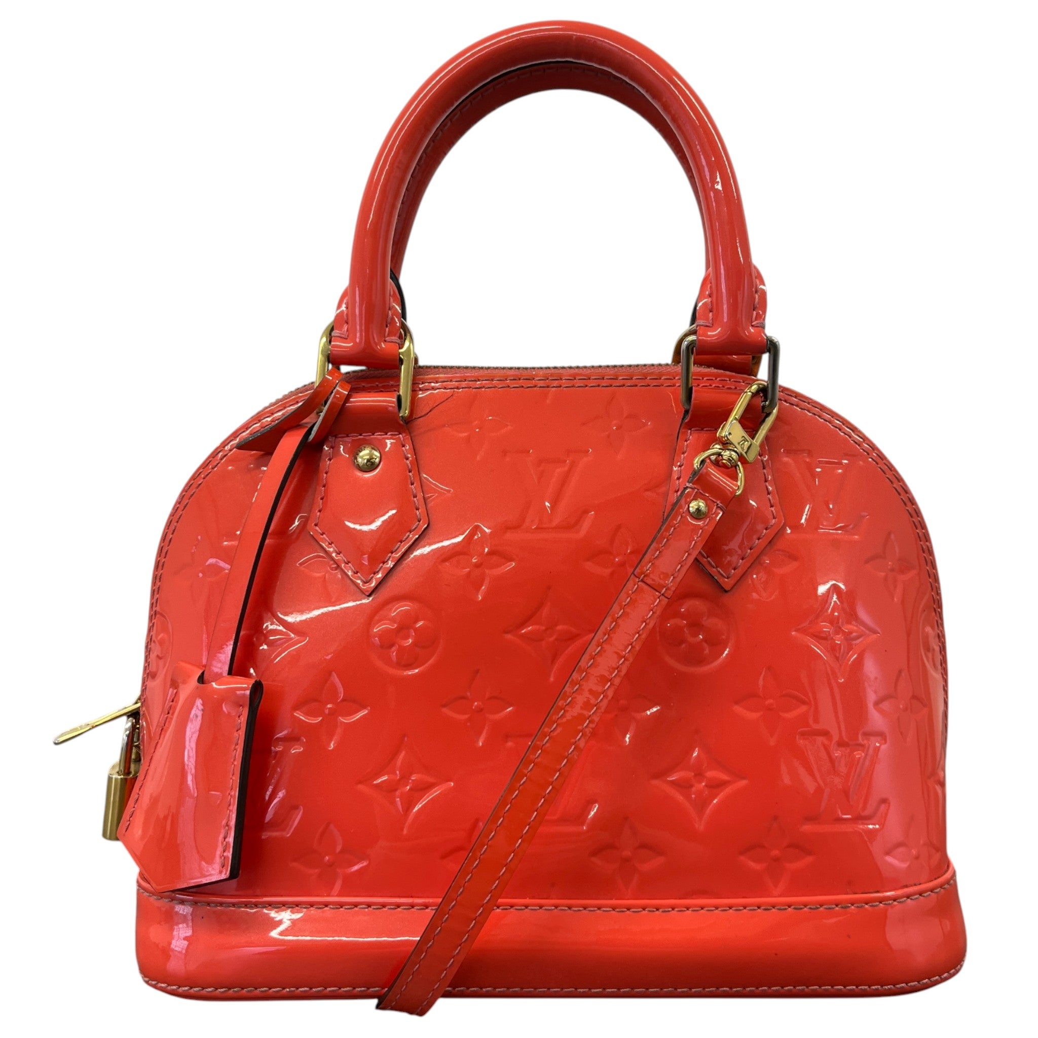 Women's Vernis Leather Alma Bb Bag Orange
