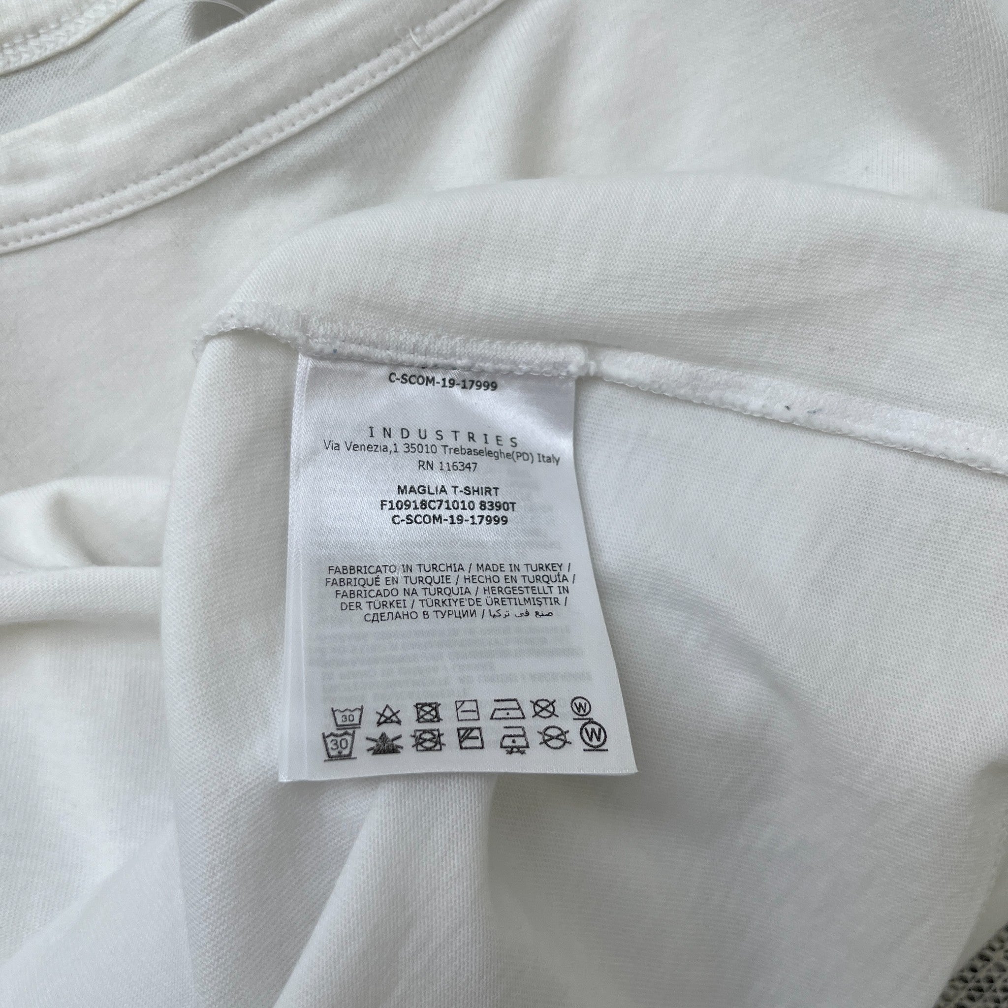 Men's Maglia T-Shirt White Size S